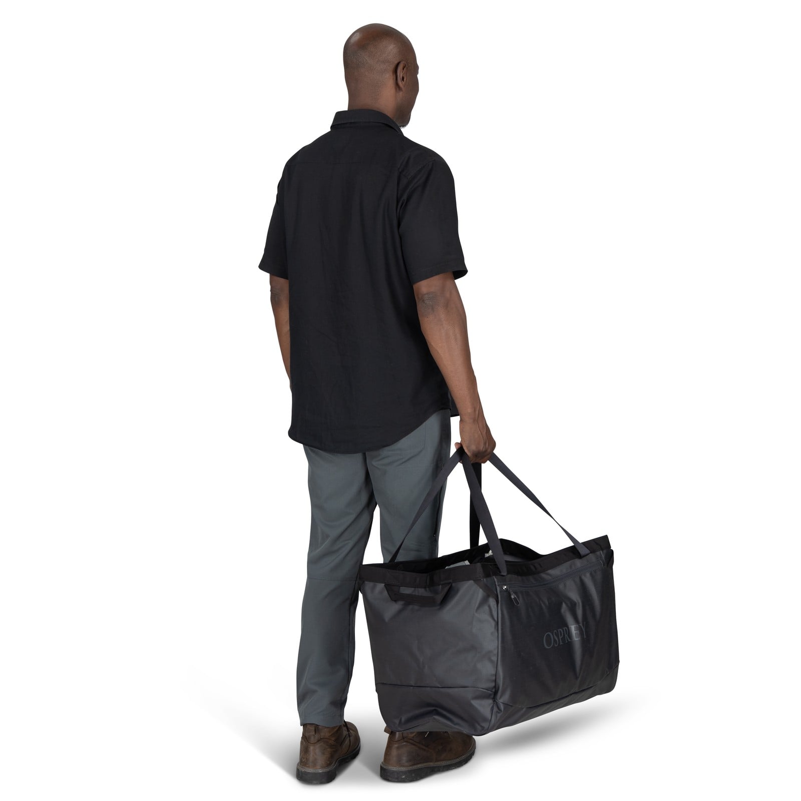 Osprey Transporter Gear Tote 60L in Raven Black Black — lifestyle 3