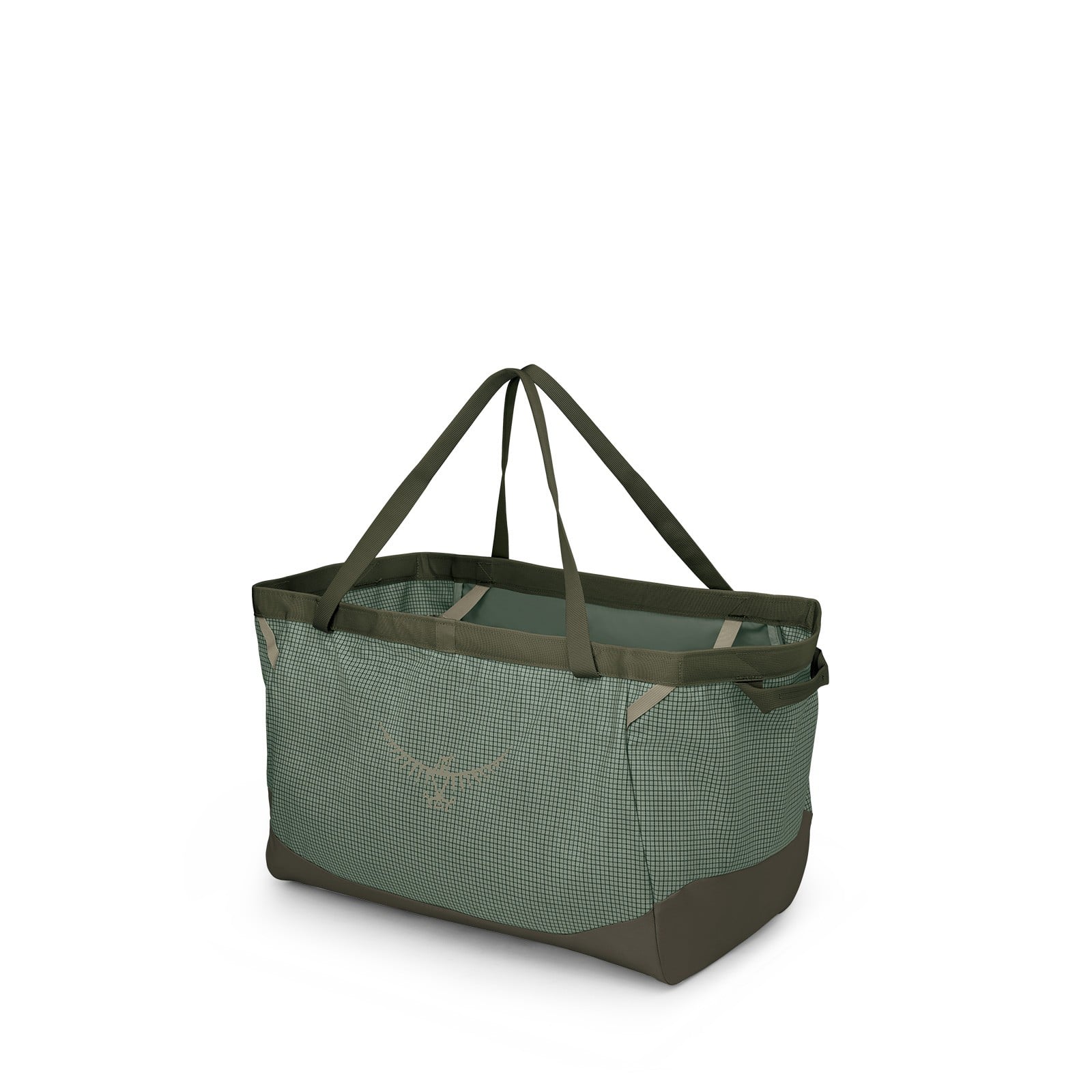 Osprey Transporter Gear Tote 60L in Pine Leaf/Earl Grey — angle view 3