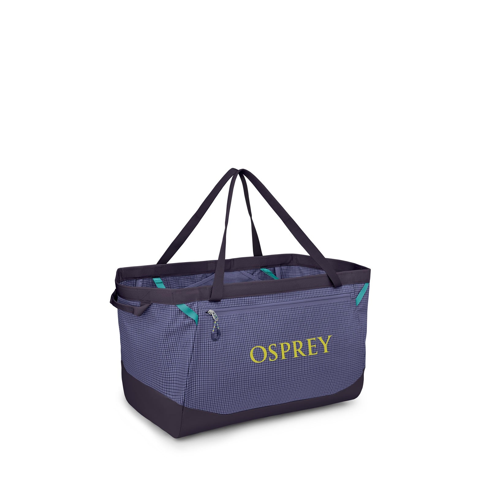 Osprey Transporter Gear Tote 60L in Euphoria Purple/Purple Ink — angle view 2