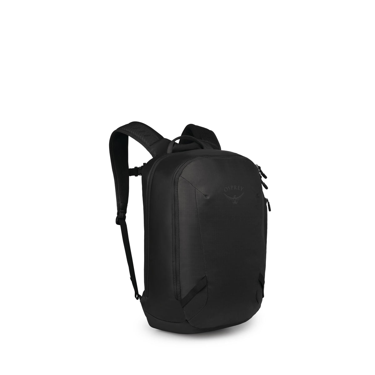 Osprey Transporter Panel Loader Backpack 20L in Raven Black — front view # color_Raven Black