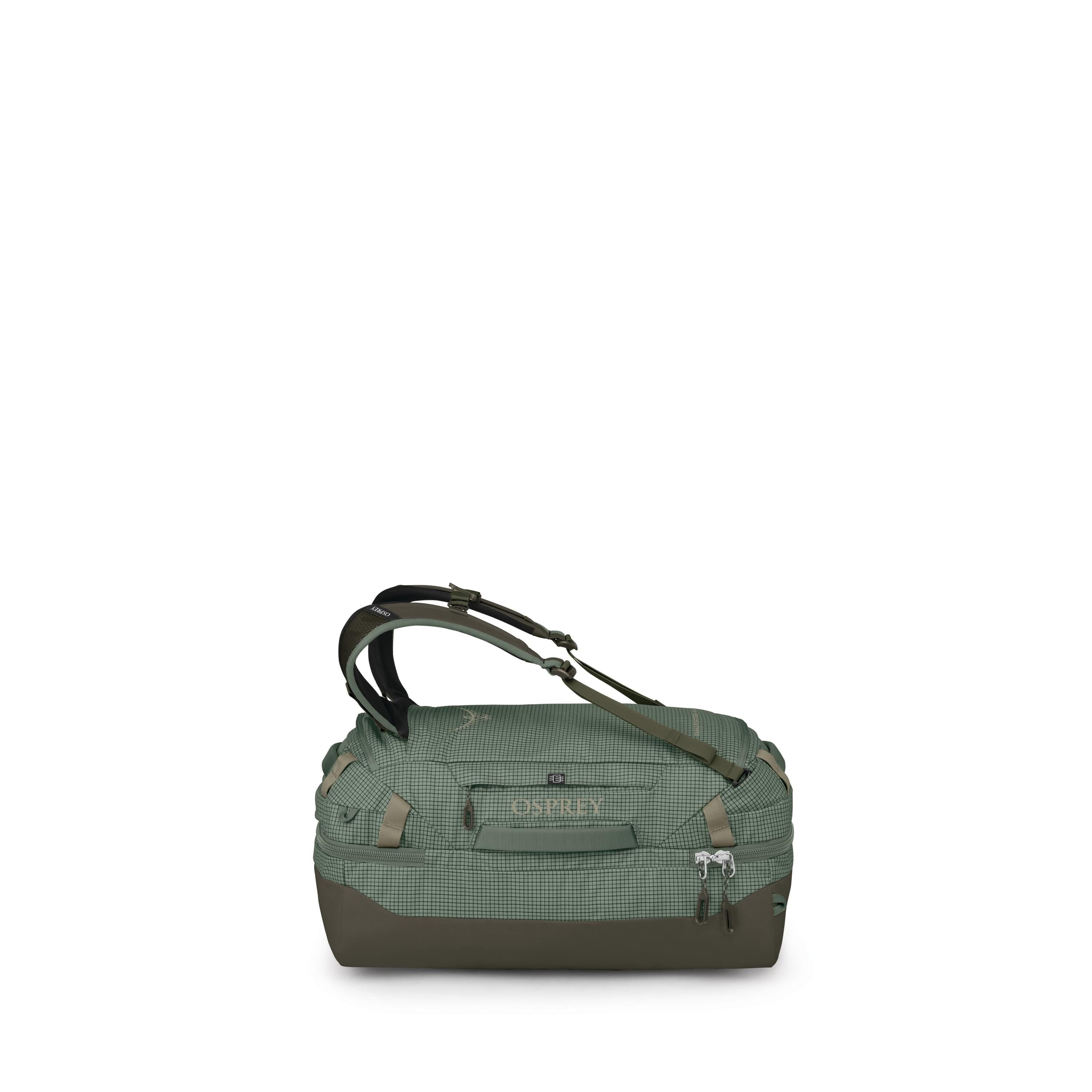 Osprey Transporter Squffel 44L in Pine Leaf Green — front view