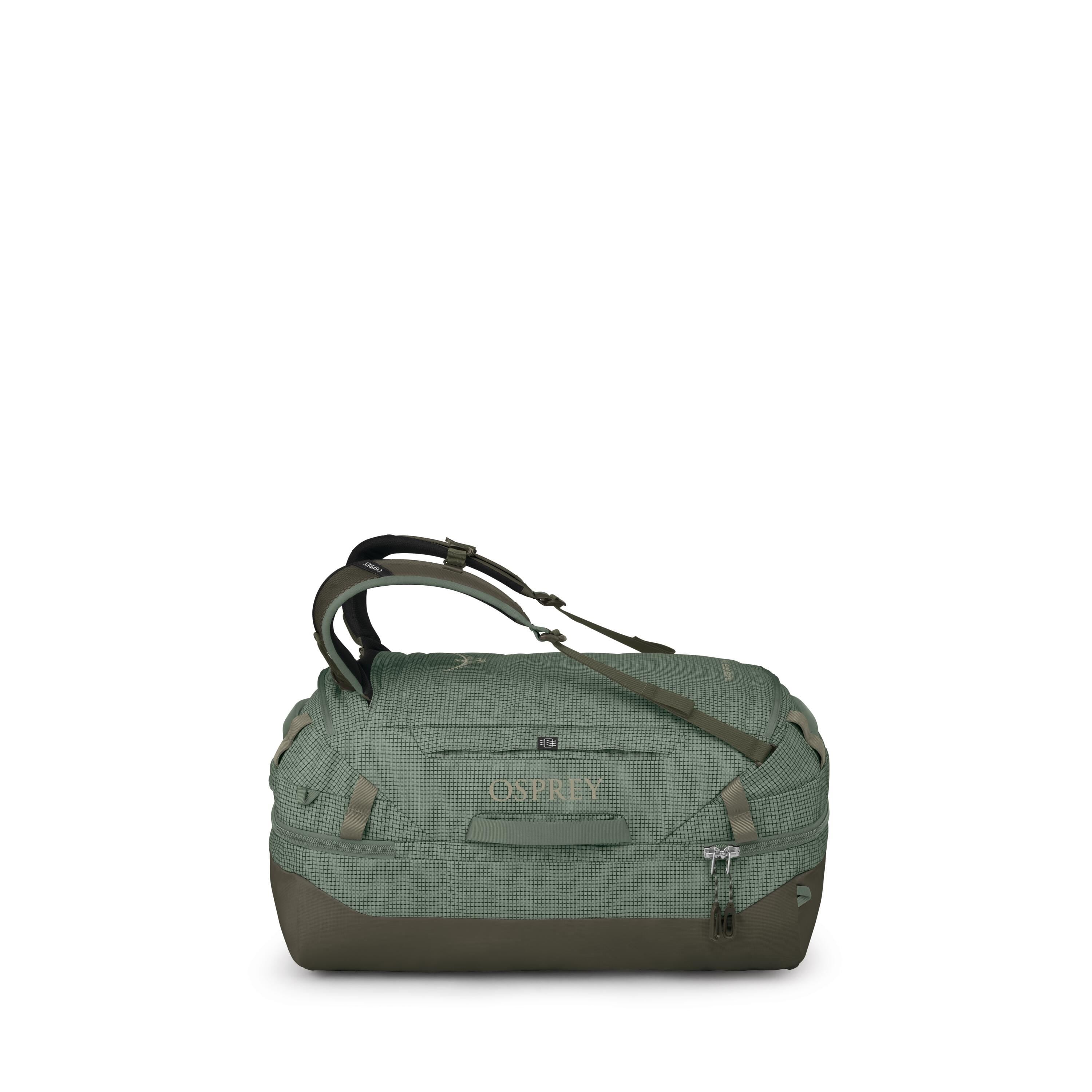 Osprey Transporter Squffel 70L in Pine Leaf Green — front view