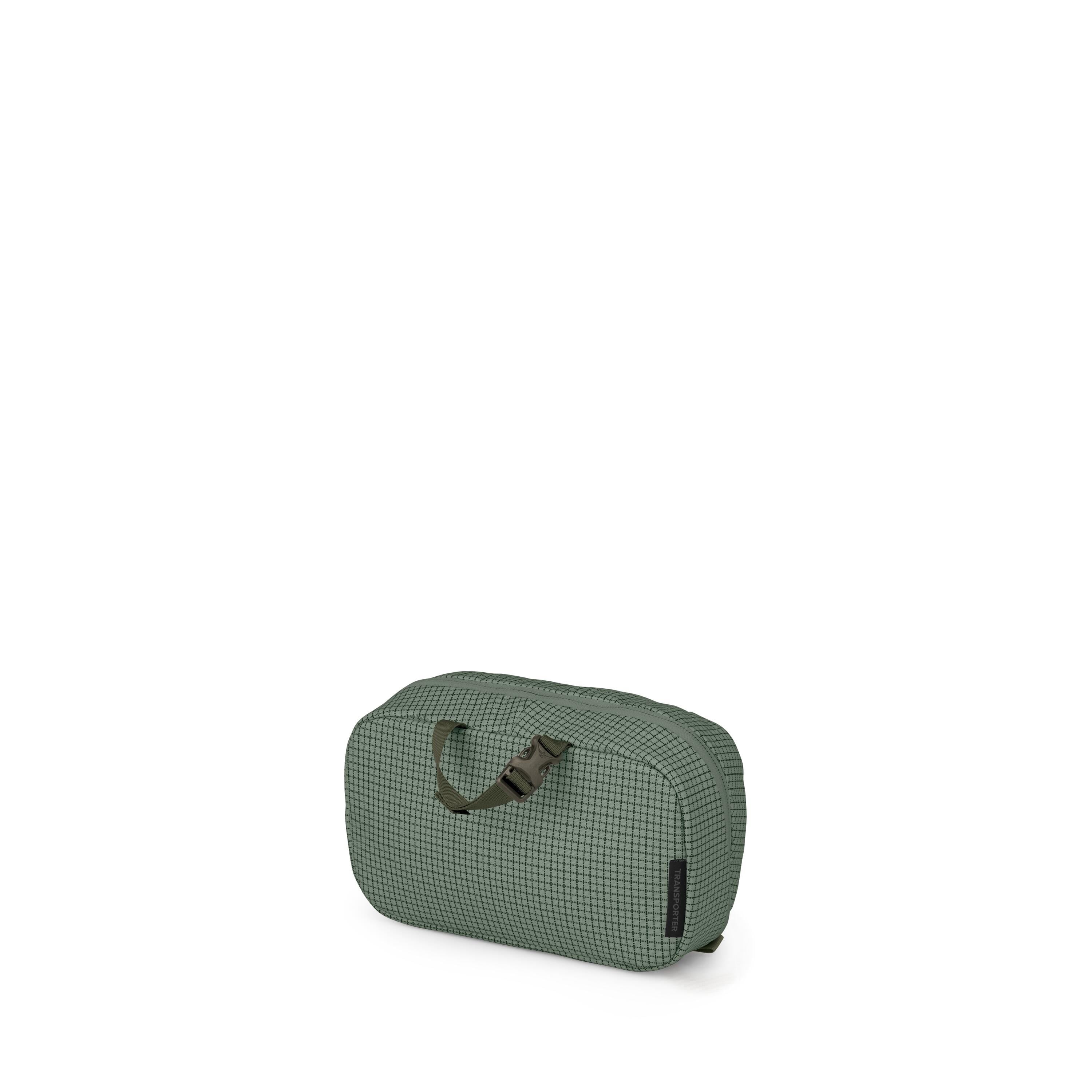 Osprey Transporter Toiletry Kit 3.5L in Pine Leaf/Earl Grey — back view