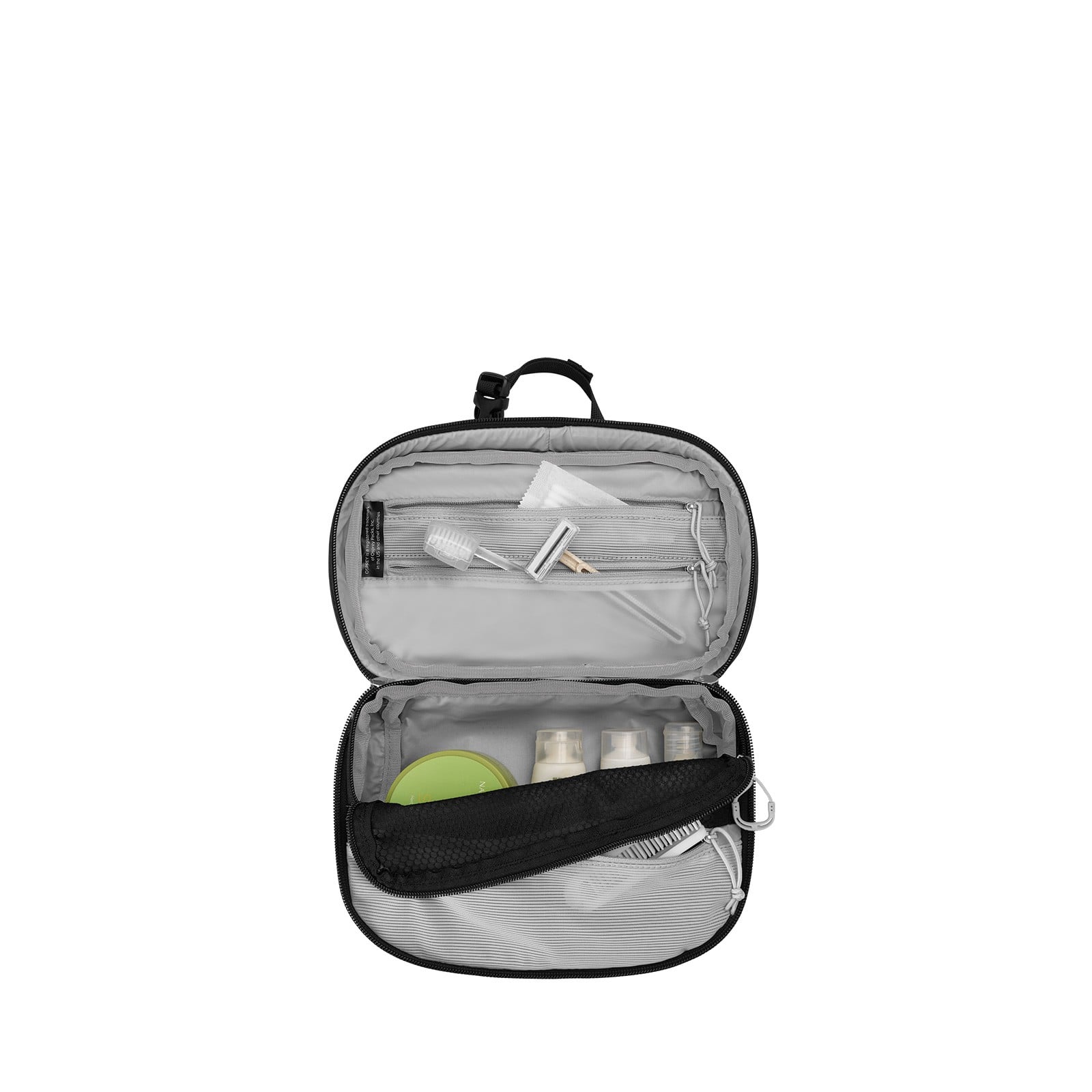 Osprey Transporter Toiletry Kit 3.5L in Raven Black Black — angle view 3