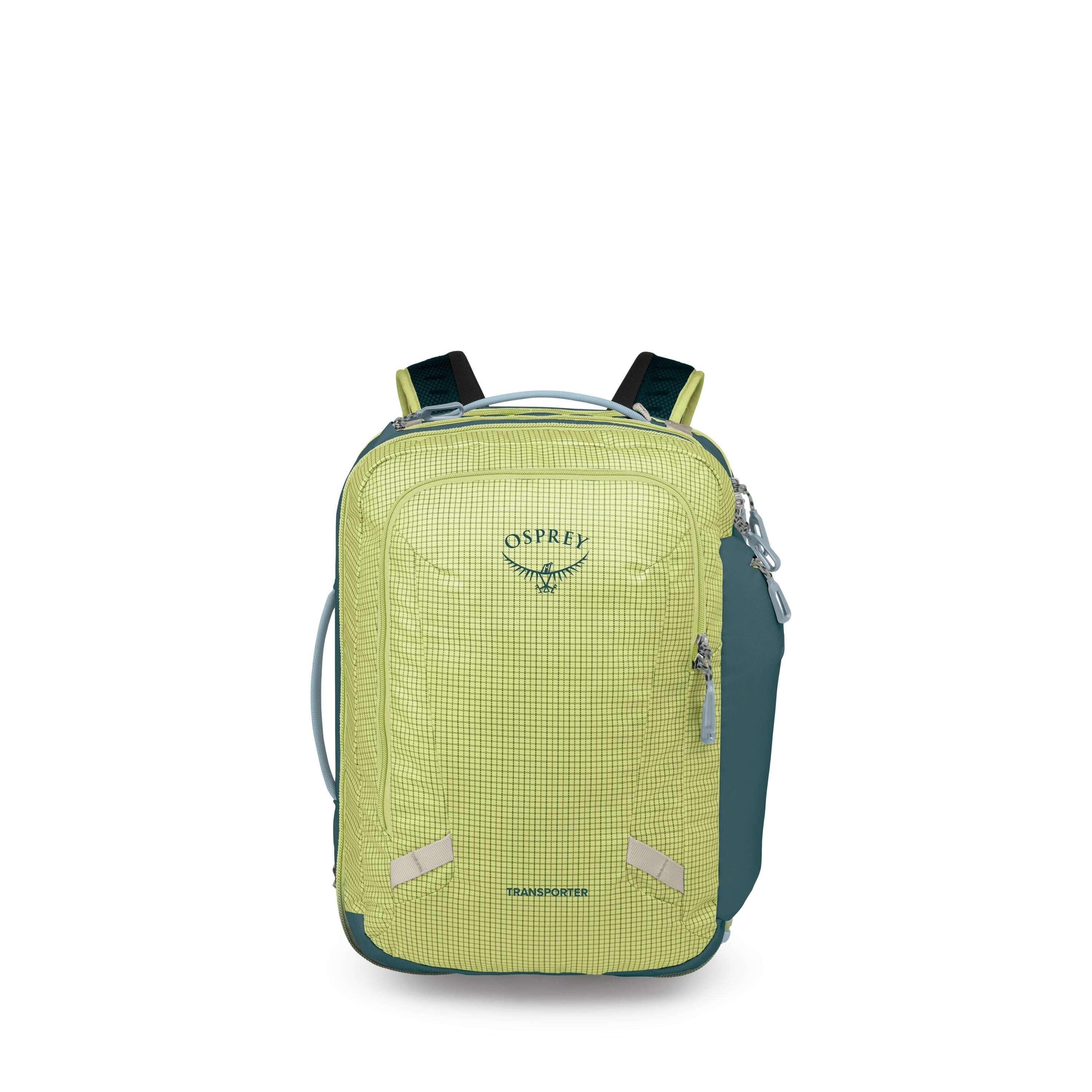 Osprey Transporter Travel Pack 36L in Glow Dew-Torrent Blue — front view