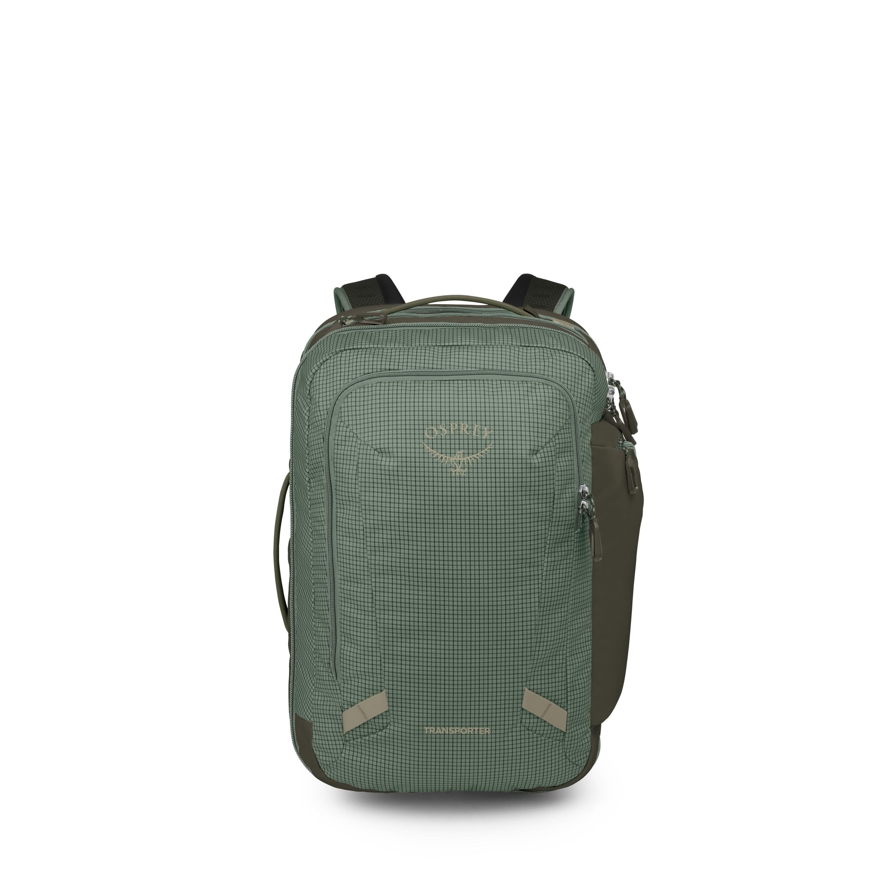 Osprey Transporter Travel Pack 36L in Pine Leaf/Earl Grey — front view