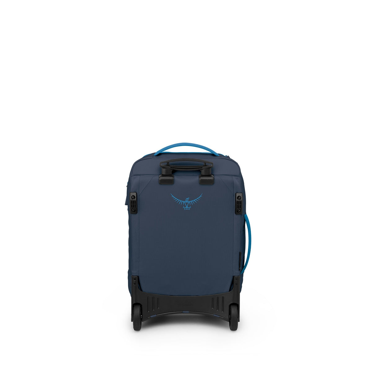 Osprey Transporter Wheeled Duffel 38L-Carry On in Blue Flame / Nocturnal Blue — back view 2