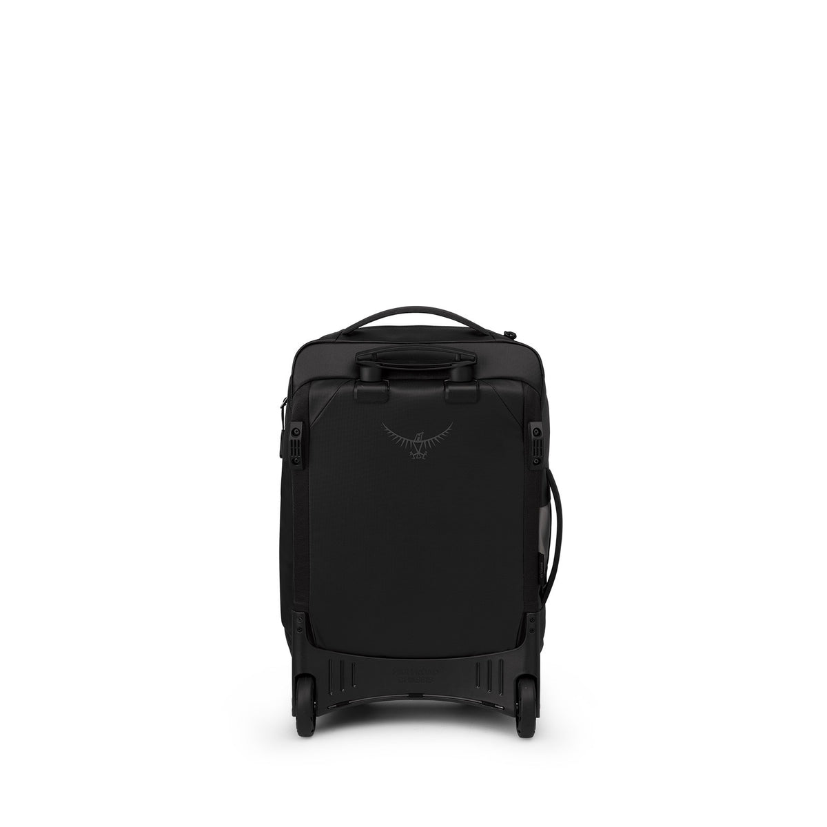 Osprey Transporter Wheeled Duffel 38L-Carry On in Raven Black Black — back view 2