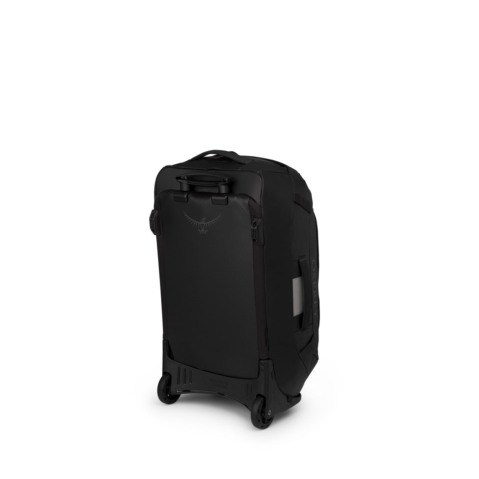 Osprey Transporter Wheeled Duffel 60L in Raven Black/Black — angle view 3