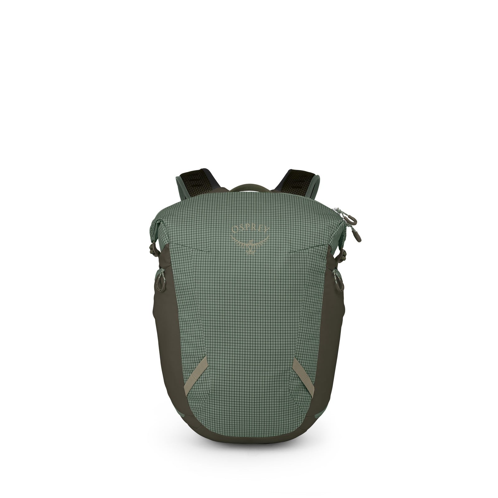 Osprey Transporter Zinch Backpack 22L in Pine Leaf/Earl Grey — front view