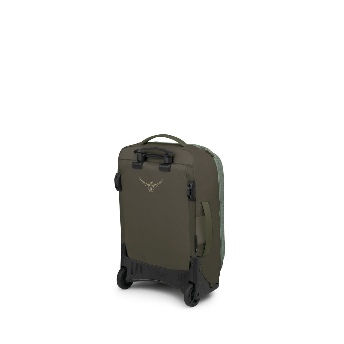 Osprey Transporter Wheeled Duffel 38L-Carry On in Pine Leaf Green — back view