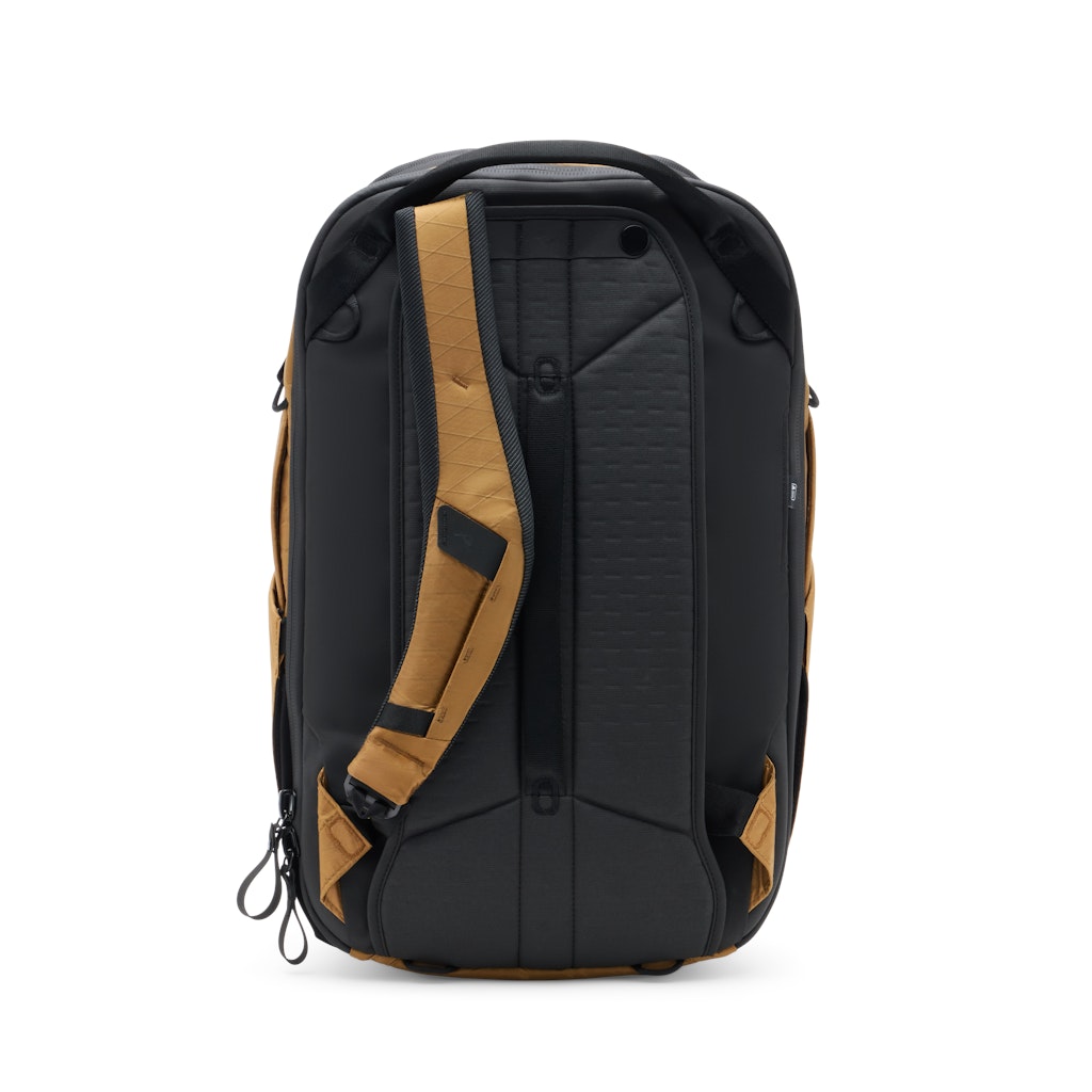 Peak Design Travel Backpack 30L in Coyote — back view