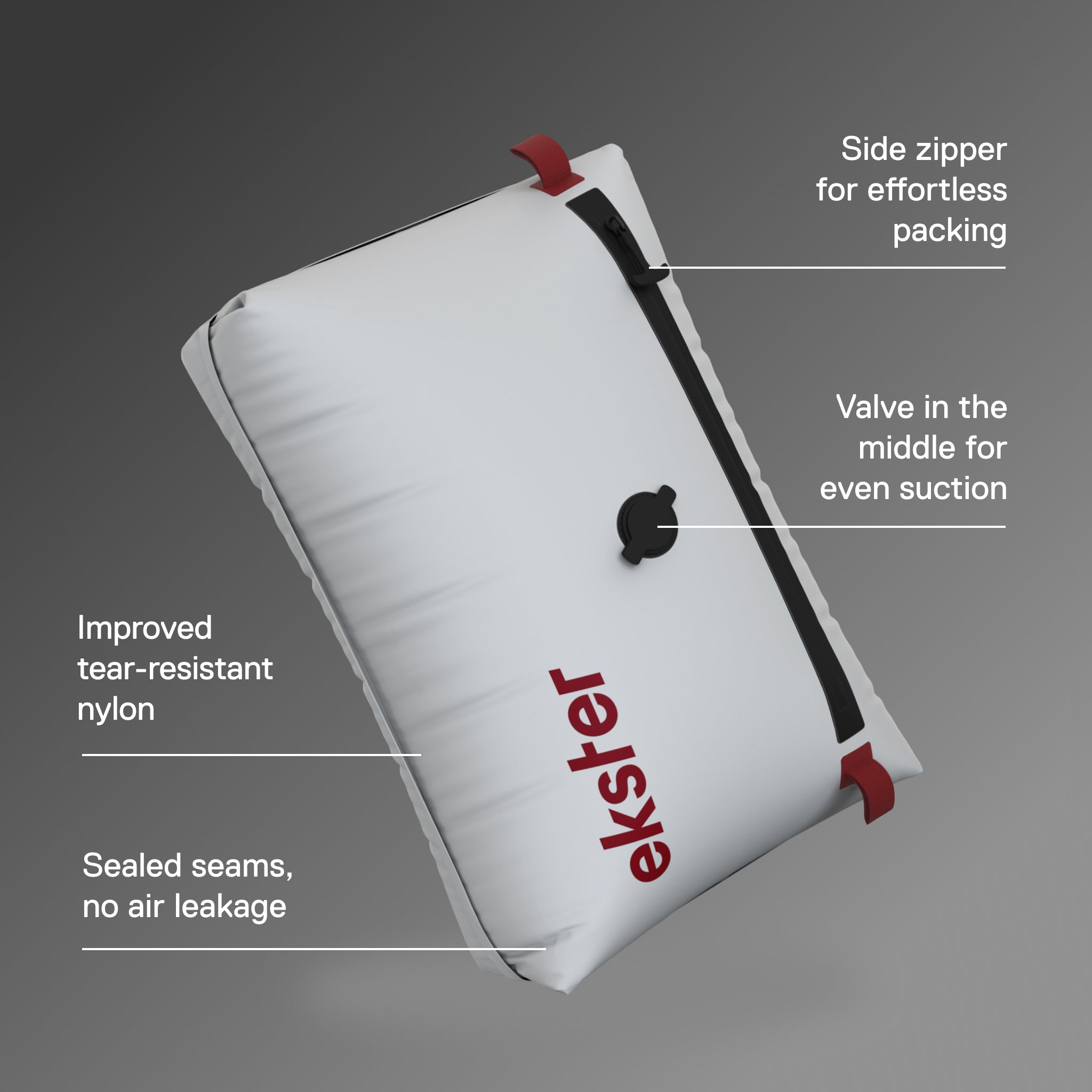 Ekster TravelPack Vacuum Kit - central valve compression