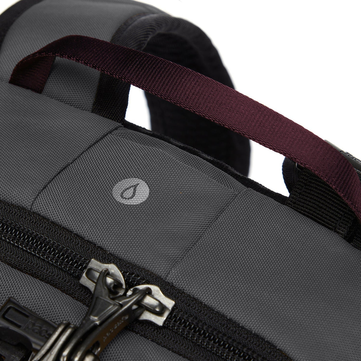 Pacsafe Vibe 20L Anti-Theft Backpack in Slate — detail view