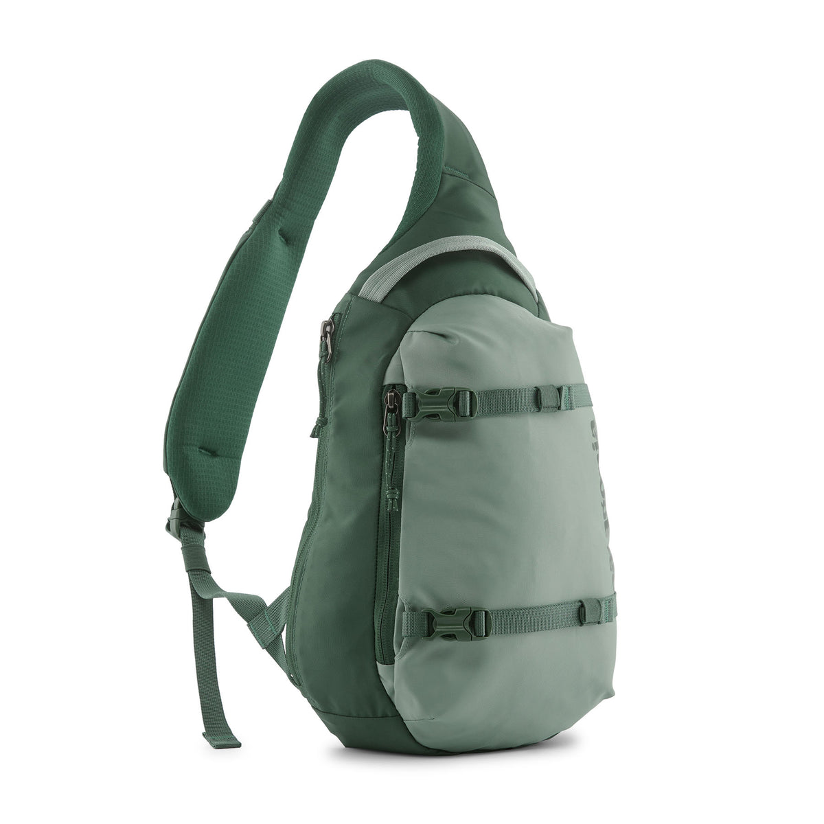 Patagonia Atom Sling Bag 8L in Cover Green — front view # color_Cover Green