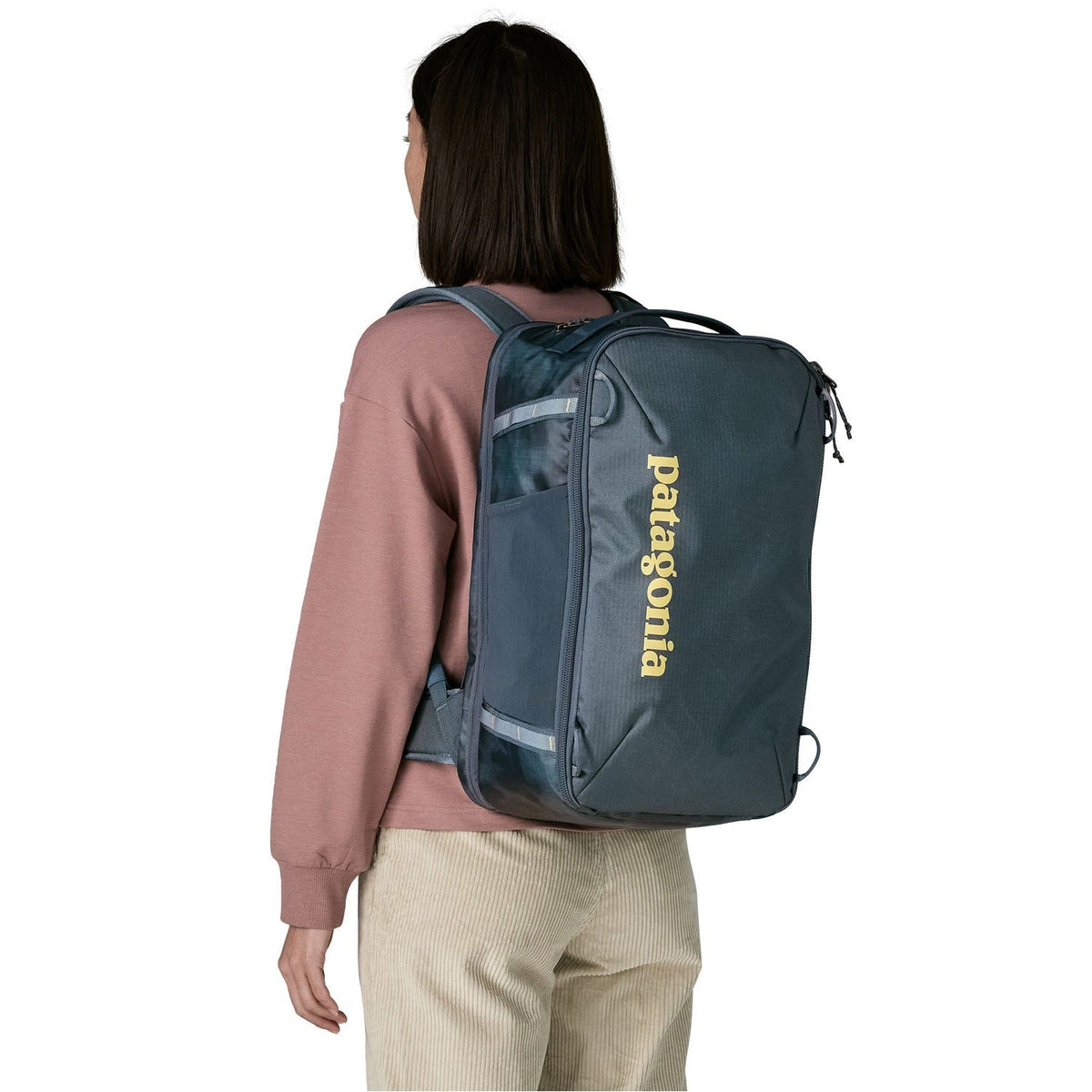 Patagonia Black Hole Mini MLC Pack 30L in Sastrugi: Summit Blue — lifestyle