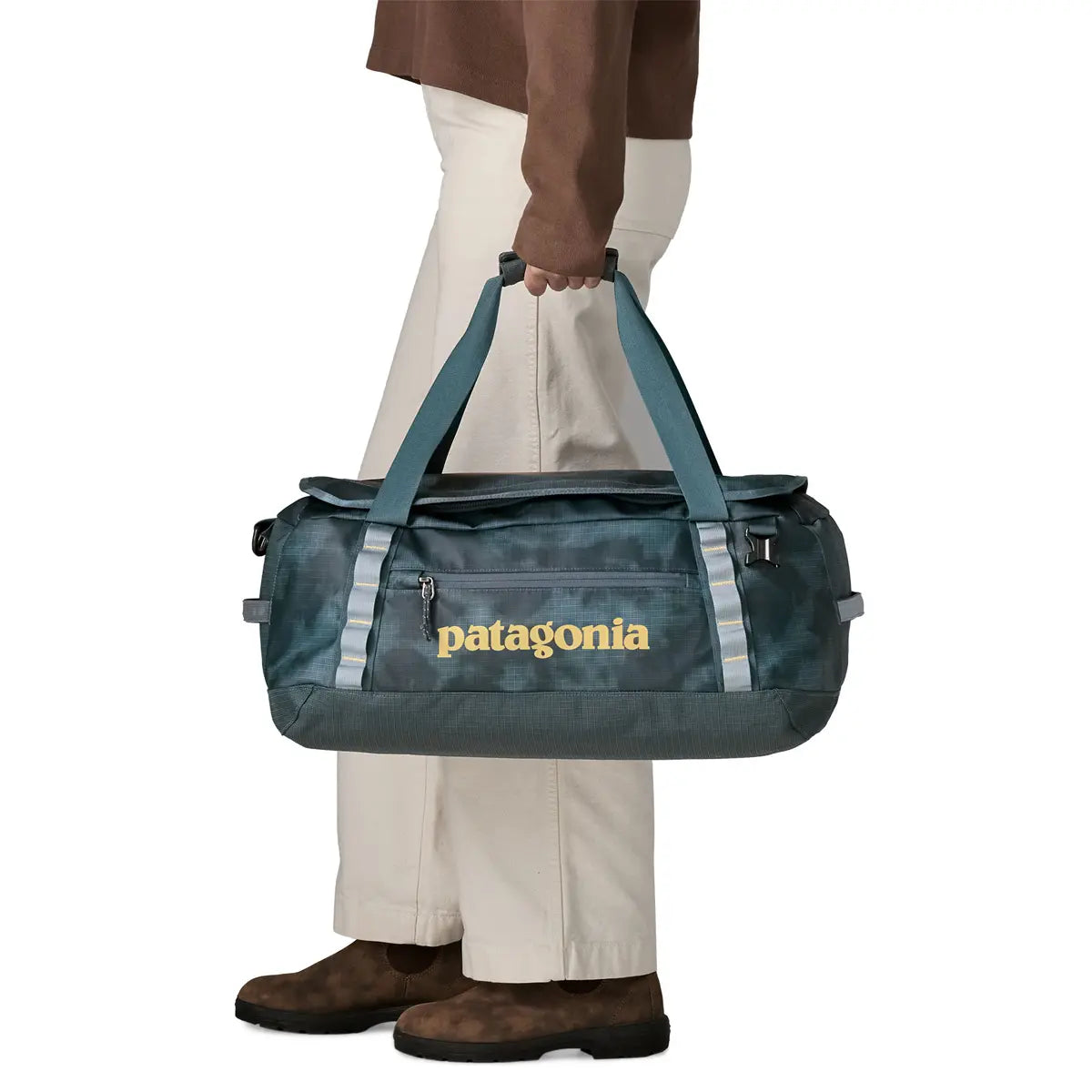 Patagonia Black Hole Duffel 40L in Sastrugi: Summit Blue — lifestyle