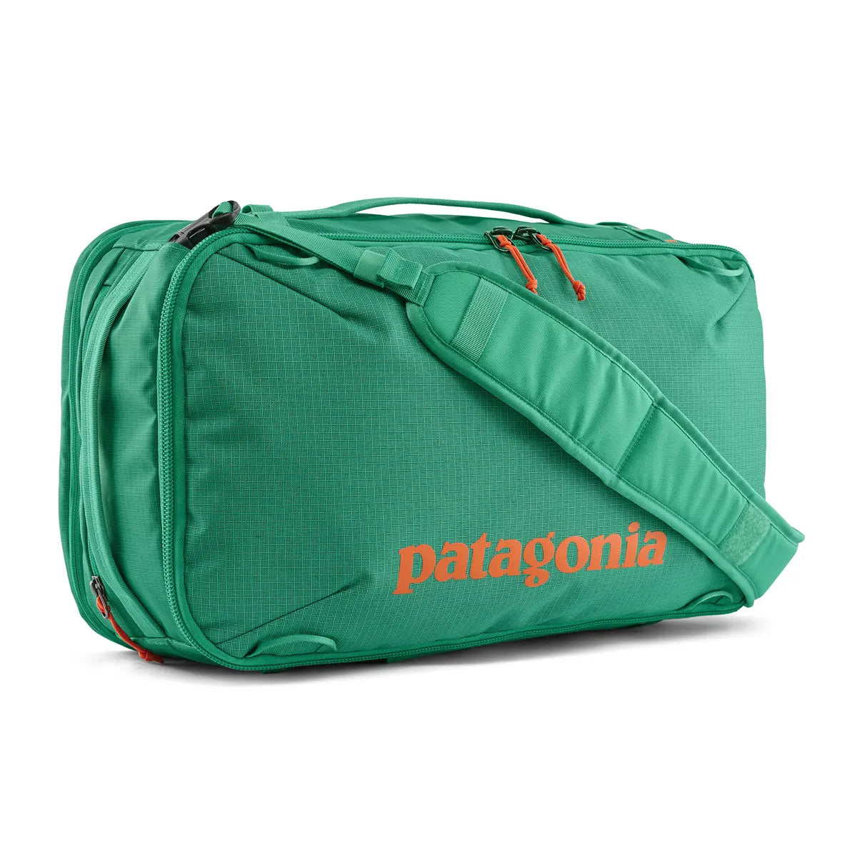 Patagonia Black Hole Mini MLC Pack 30L in Aqua Stone — angle view