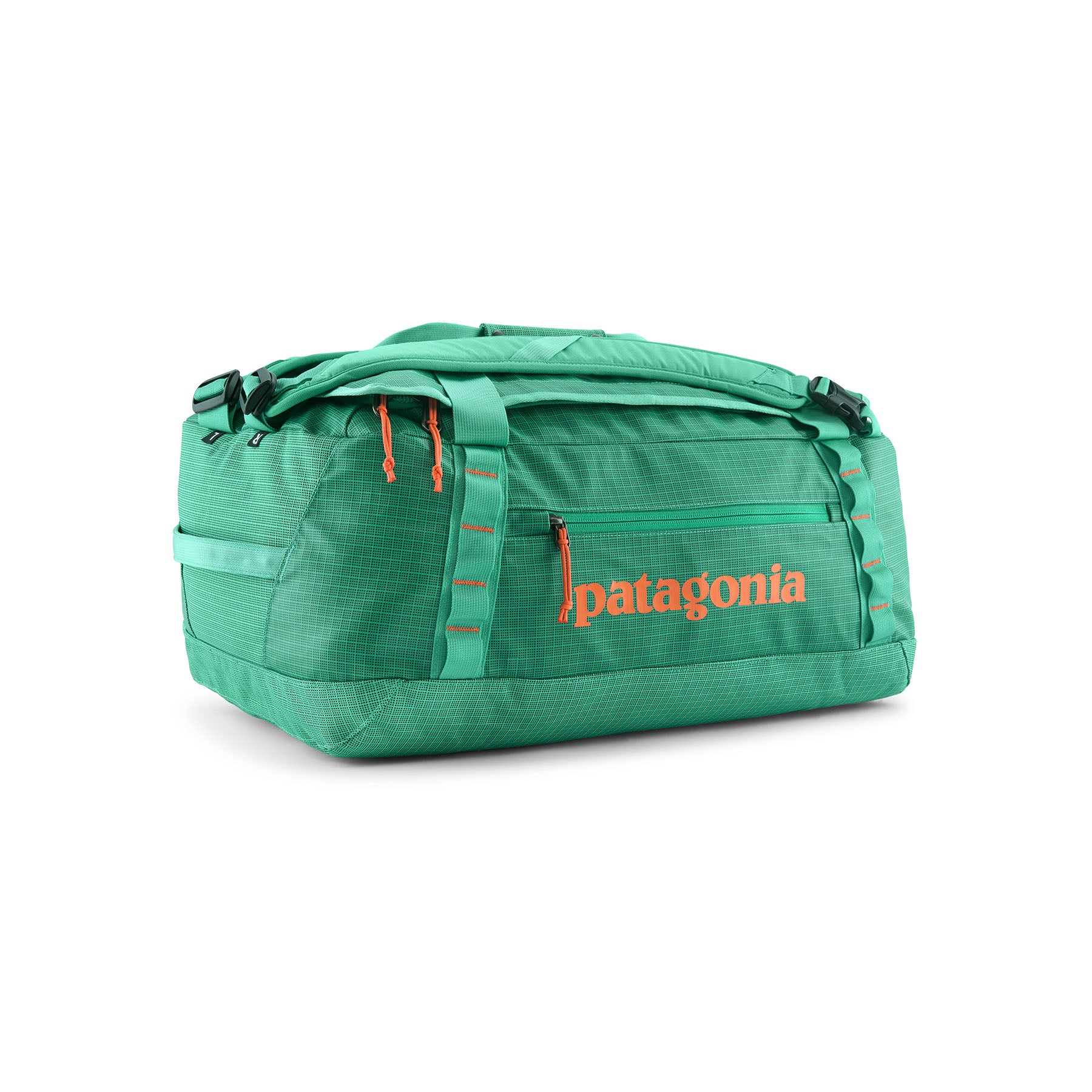 Patagonia Black Hole Duffel 40L in Aqua Stone — front view # color_Aqua Stone