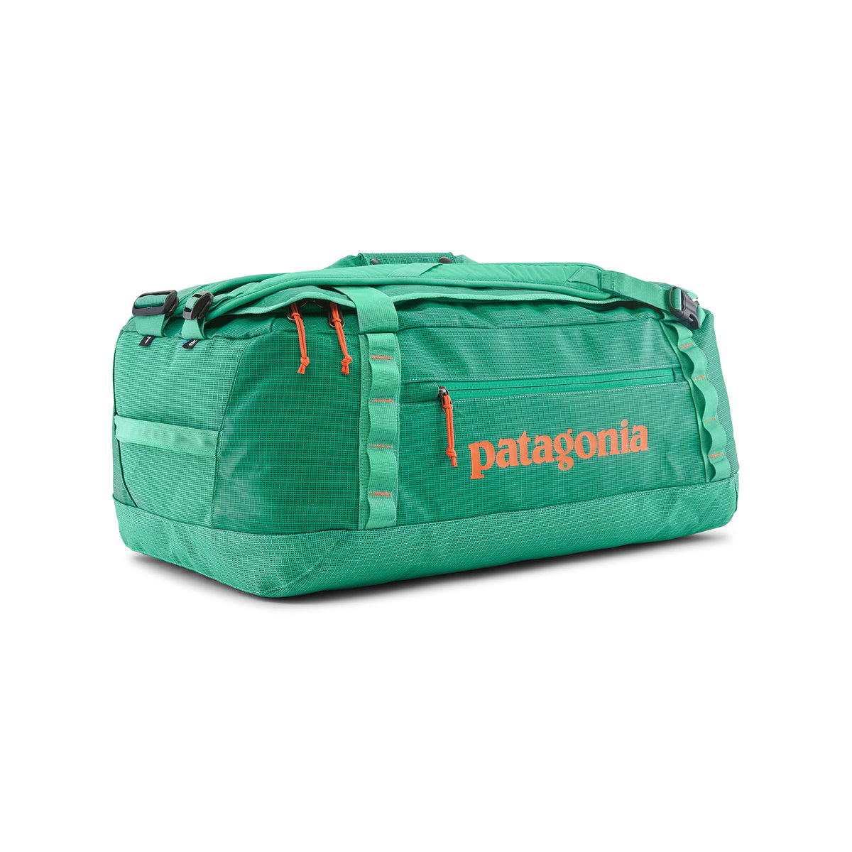 Patagonia Black Hole Duffel 55L in Aqua Stone — front view # color_Aqua Stone