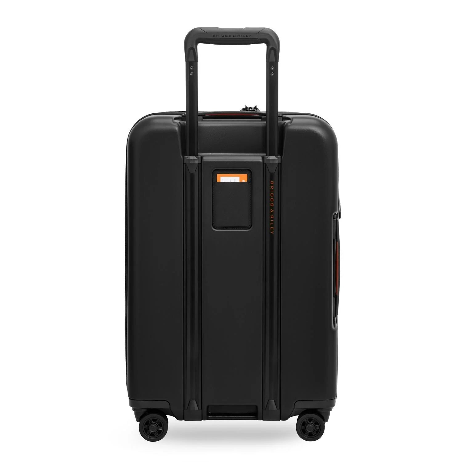 Briggs & Riley ZDX Essential 22" Hardside Carry-On Expandable Spinner in Black — back view # color_Black
