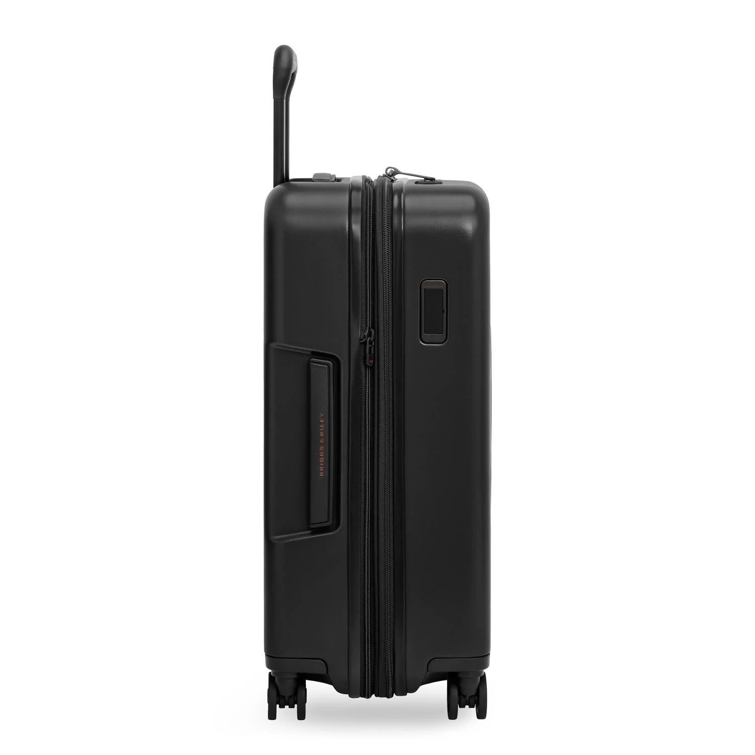 Briggs & Riley ZDX Essential 22" Hardside Carry-On Expandable Spinner in Black — side view 2 # color_Black