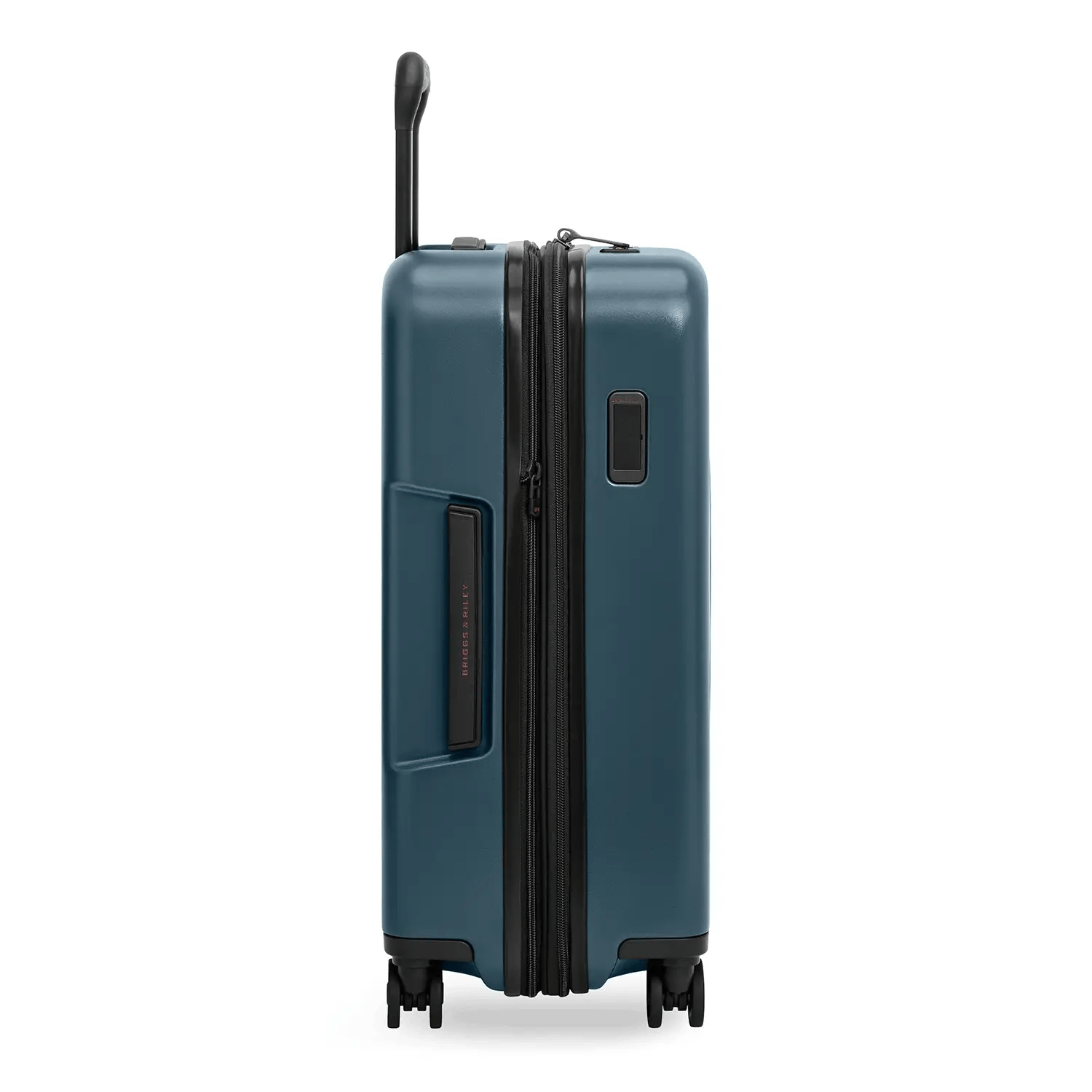 Briggs & Riley ZDX Essential 22" Hardside Carry-On Expandable Spinner in Ocean — side view # color_Ocean