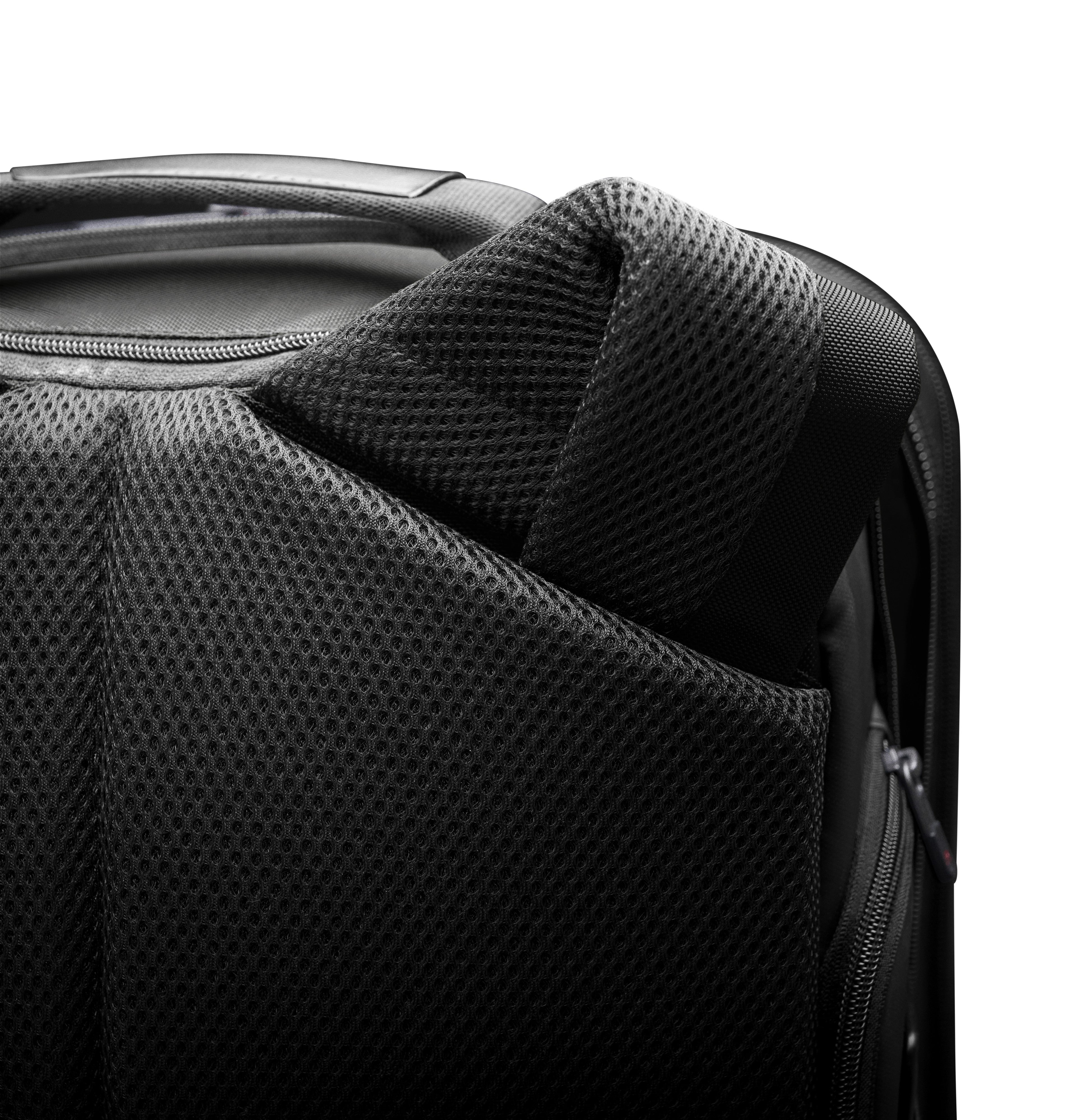 Briggs & Riley ZDX Medium Convertible Backpack Duffle in Black — detail view 3 # color_Black