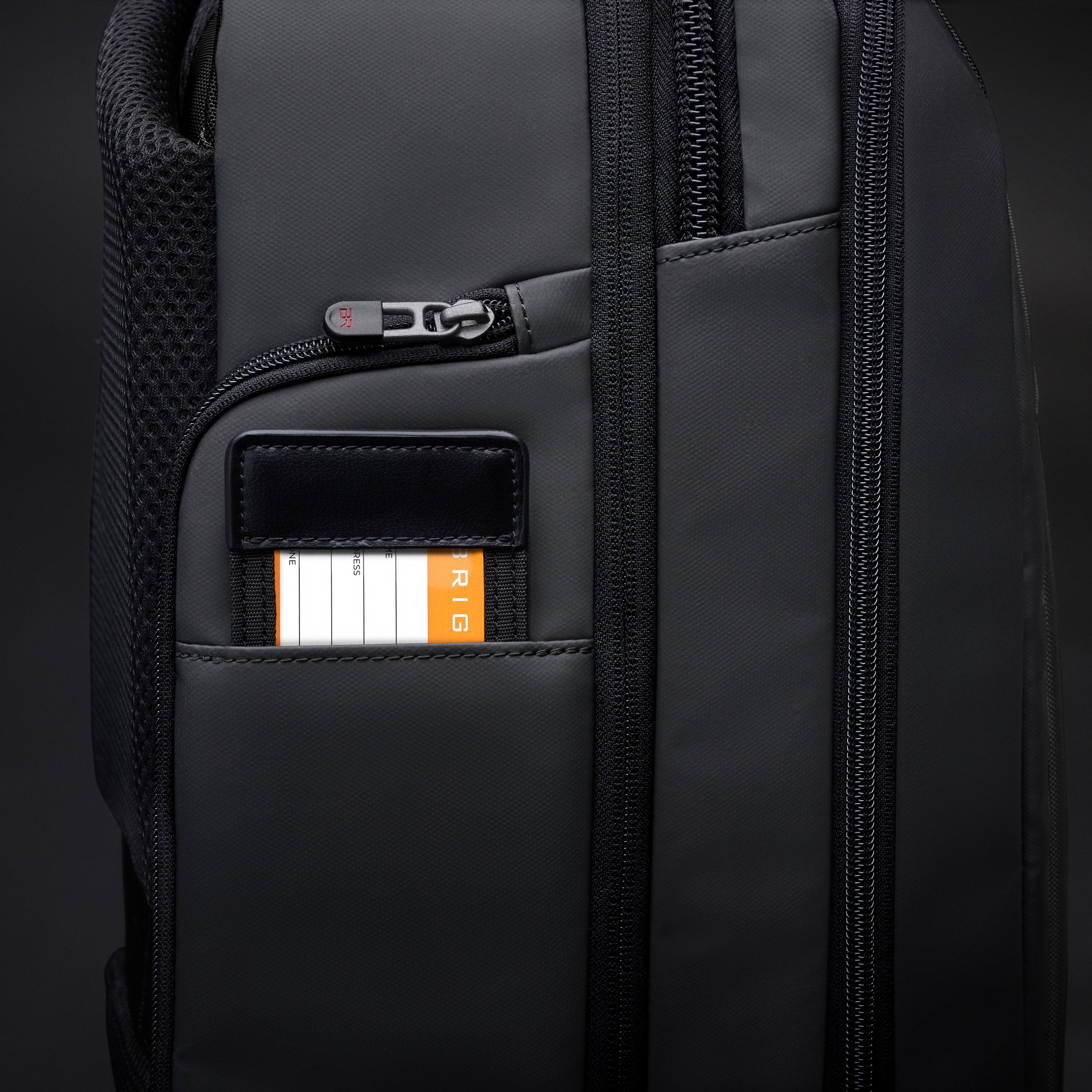 Briggs & Riley ZDX Medium Convertible Backpack Duffle in Black — detail view 5 # color_Black