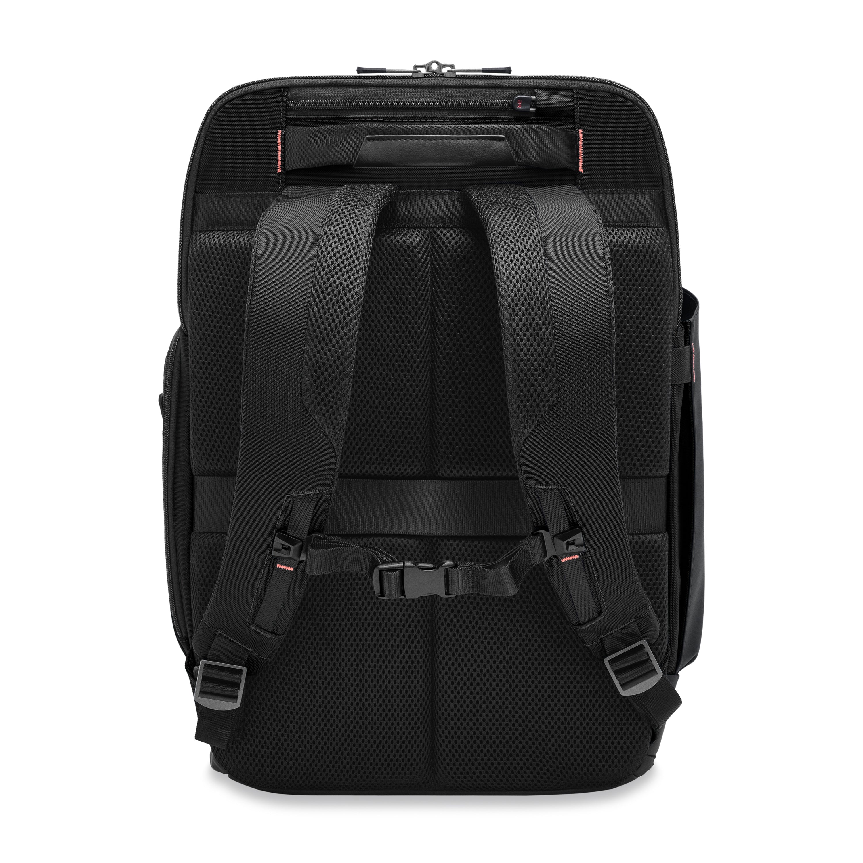 Briggs & Riley ZDX U-Zip Travel Backpack in Black — back view 3 # color_Black