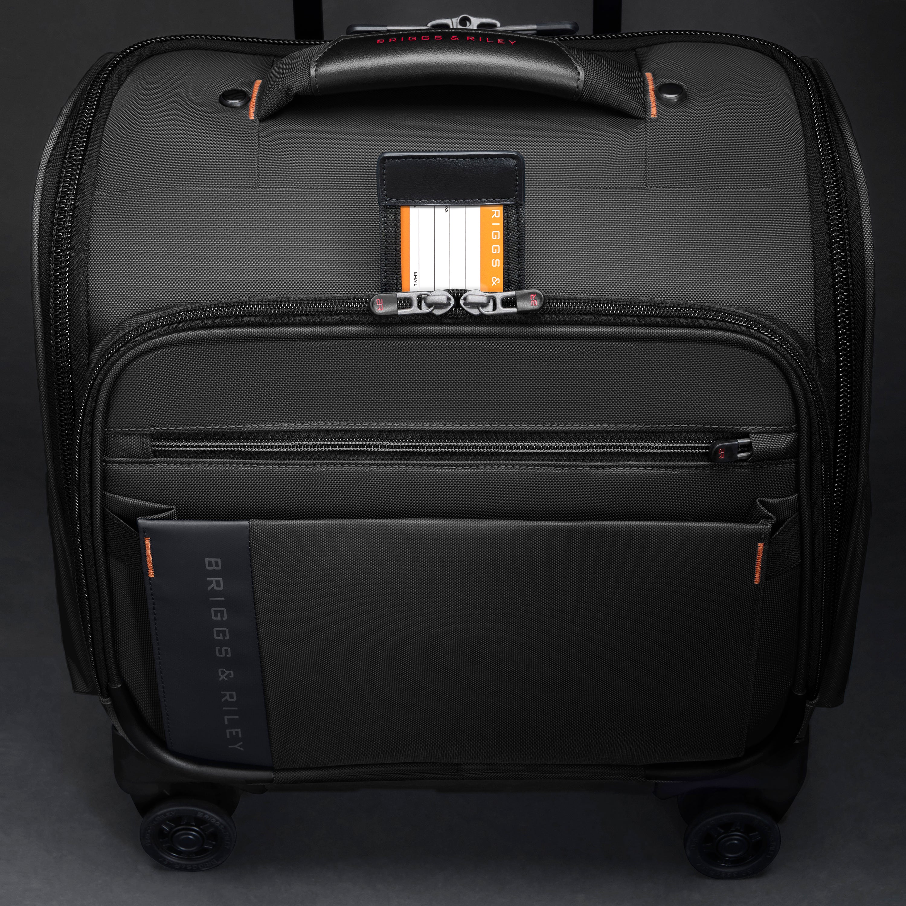 Briggs & Riley ZDX Cabin Spinner in Black — detail view # color_Black