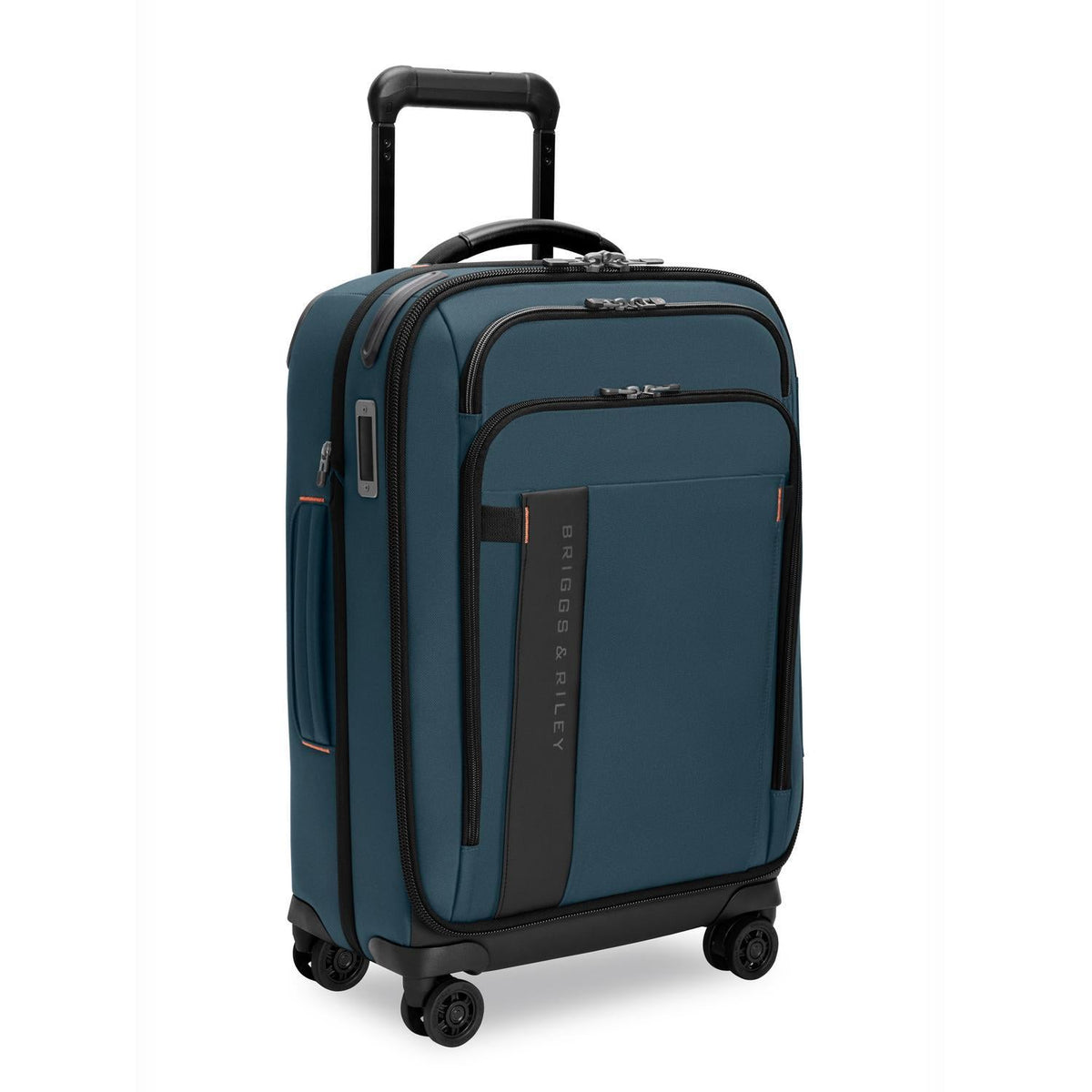Briggs & Riley ZDX Essential 22" Carry-On Expandable Spinner in Ocean — angle view 2 # color_Ocean