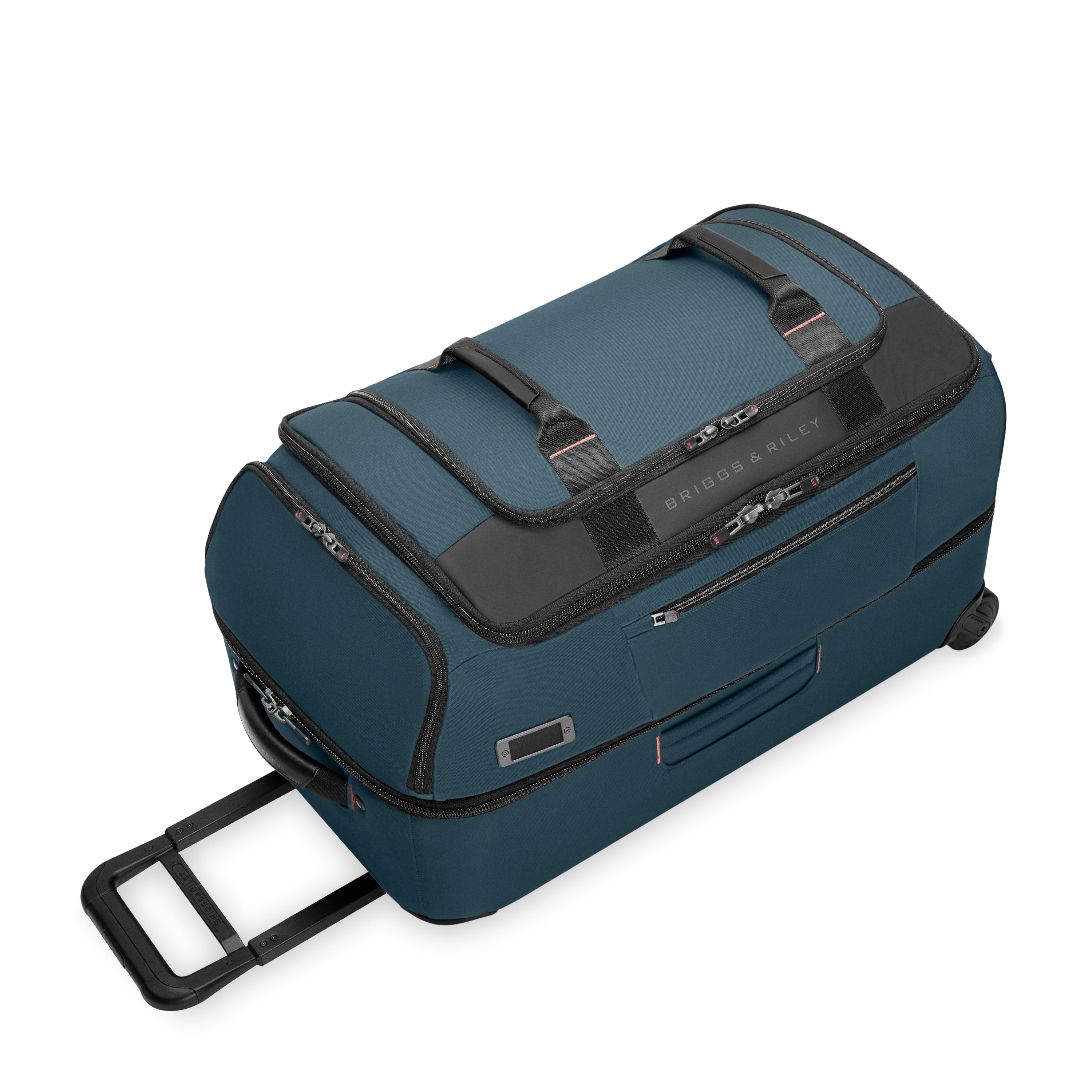 Briggs & Riley ZDX Medium 2-Wheel Duffle in Ocean — angle view 2 # color_Ocean
