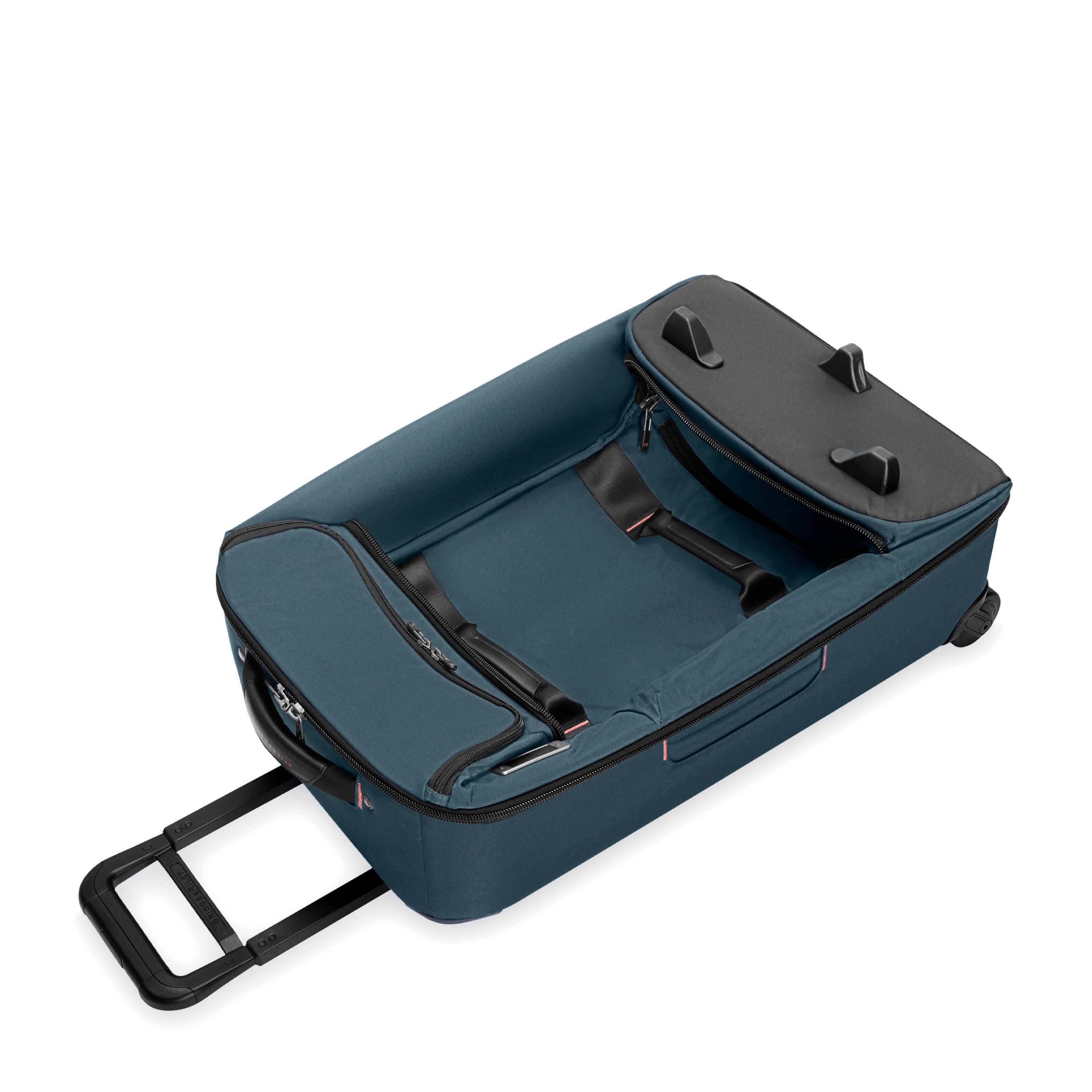 Briggs & Riley ZDX Medium 2-Wheel Duffle in Ocean — interior view 2 # color_Ocean