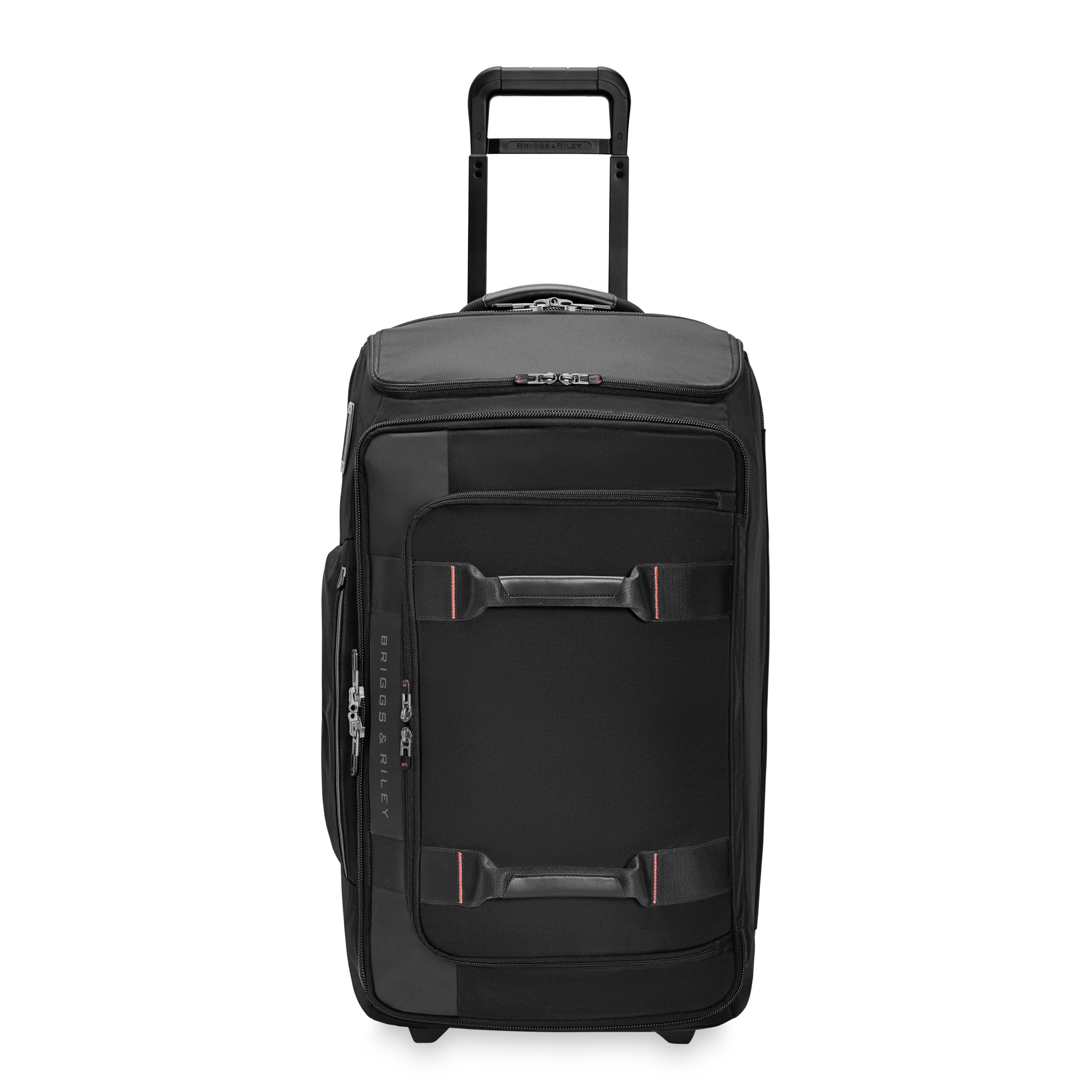 Briggs & Riley ZDX Medium 2-Wheel Duffle in Black — front view # color_Black