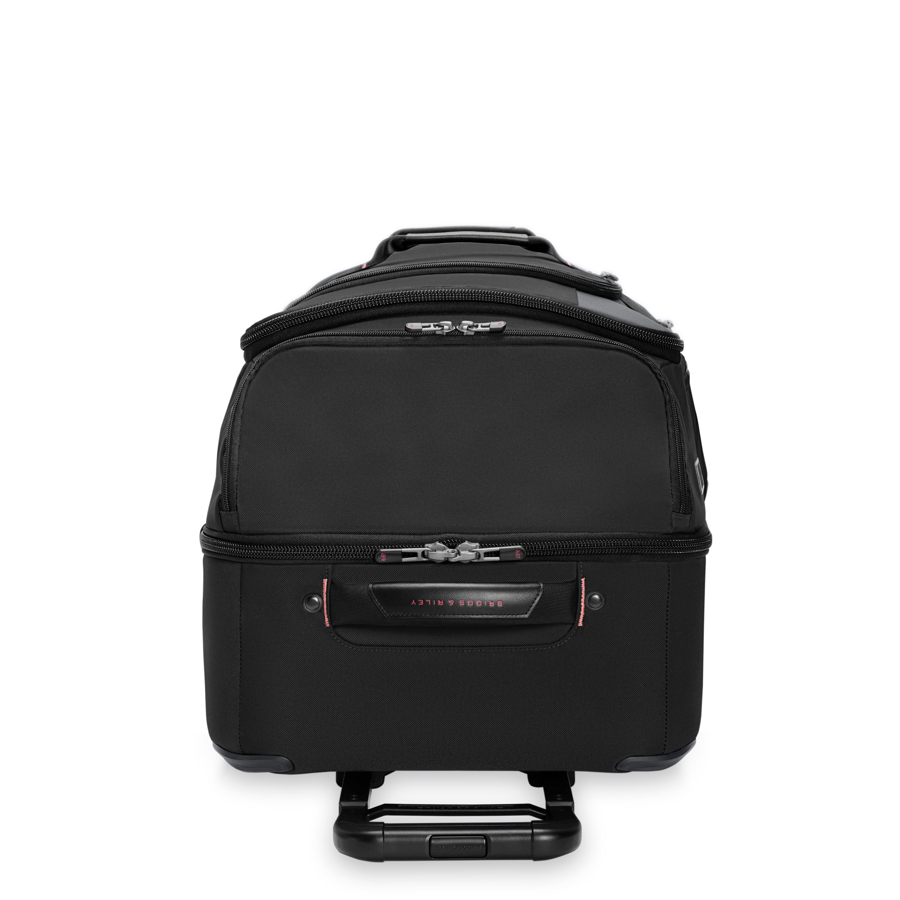 Briggs & Riley ZDX Medium 2-Wheel Duffle in Black — angle view 6 # color_Black