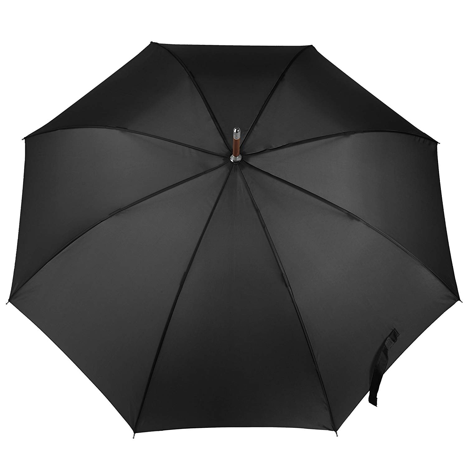 Totes 9302 Stately Auto Wooden Stick Umbrella image 1