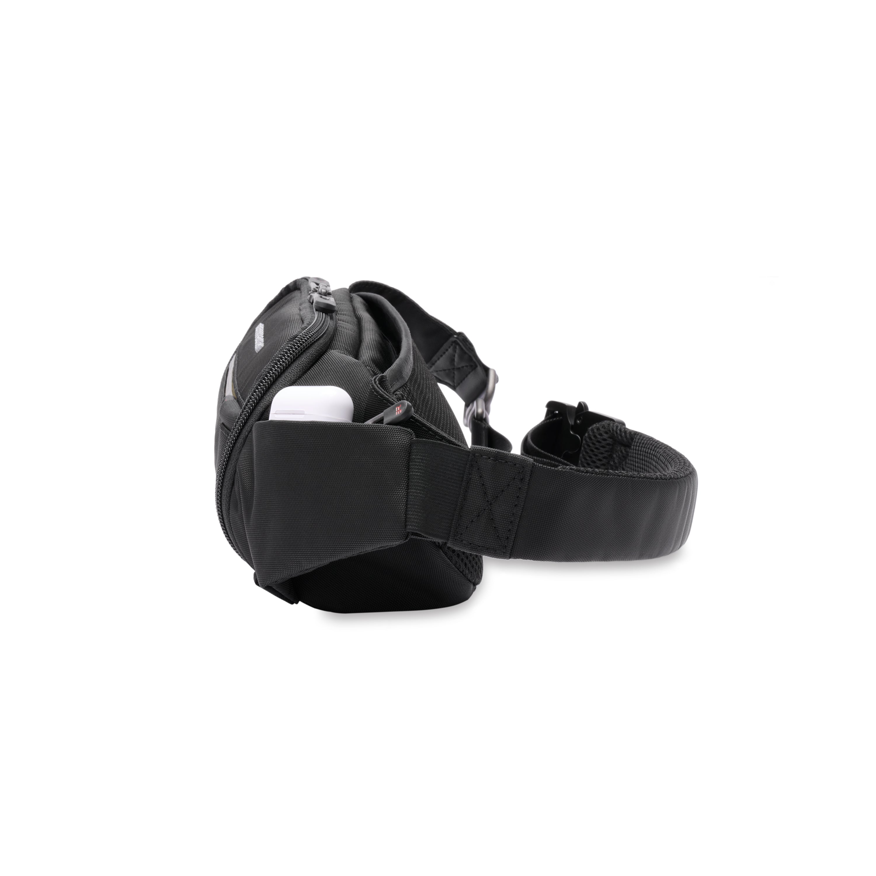 Briggs & Riley HTA Sling Bag in Black — side view