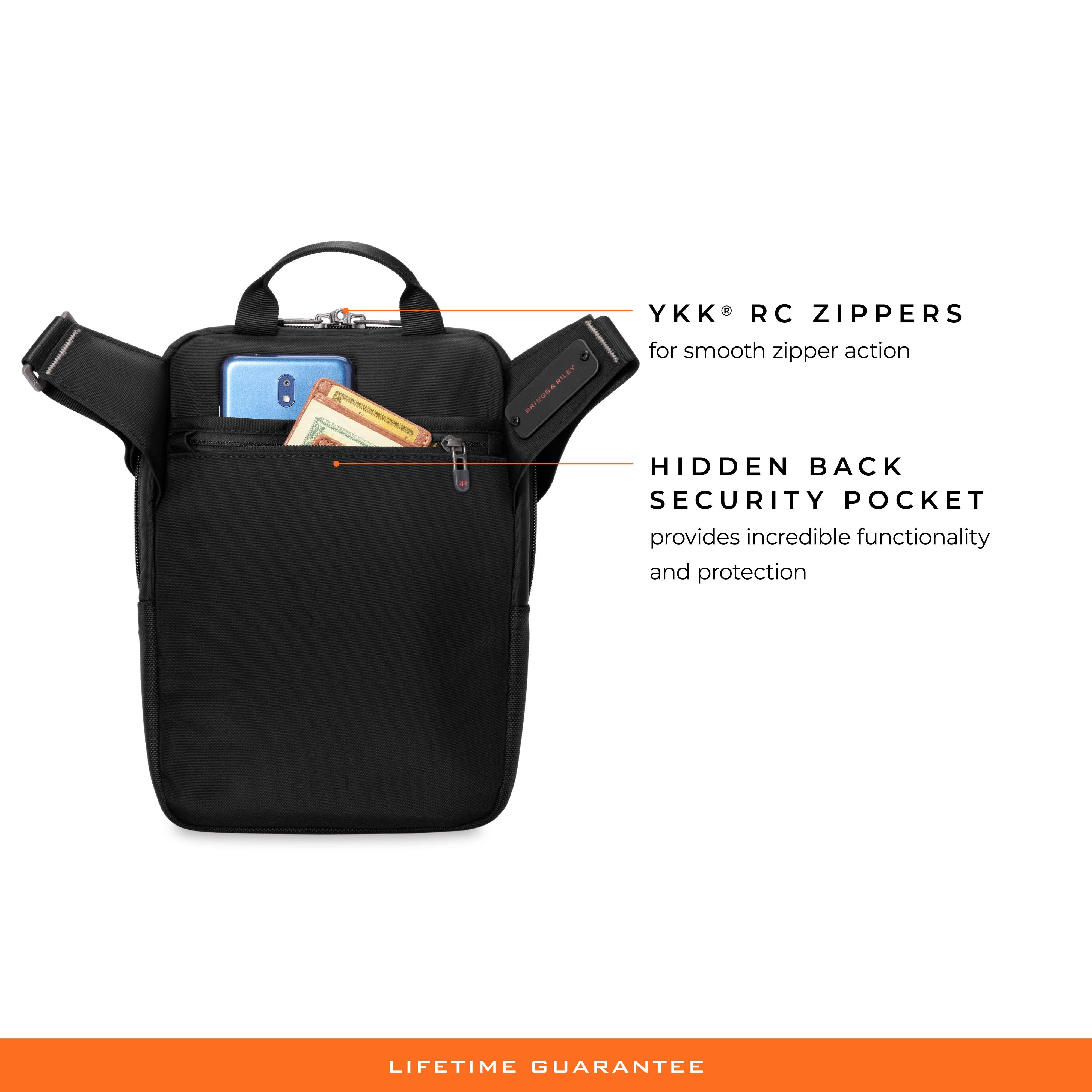 Briggs & Riley HTA Crossbody Bag in Black — detail view 13