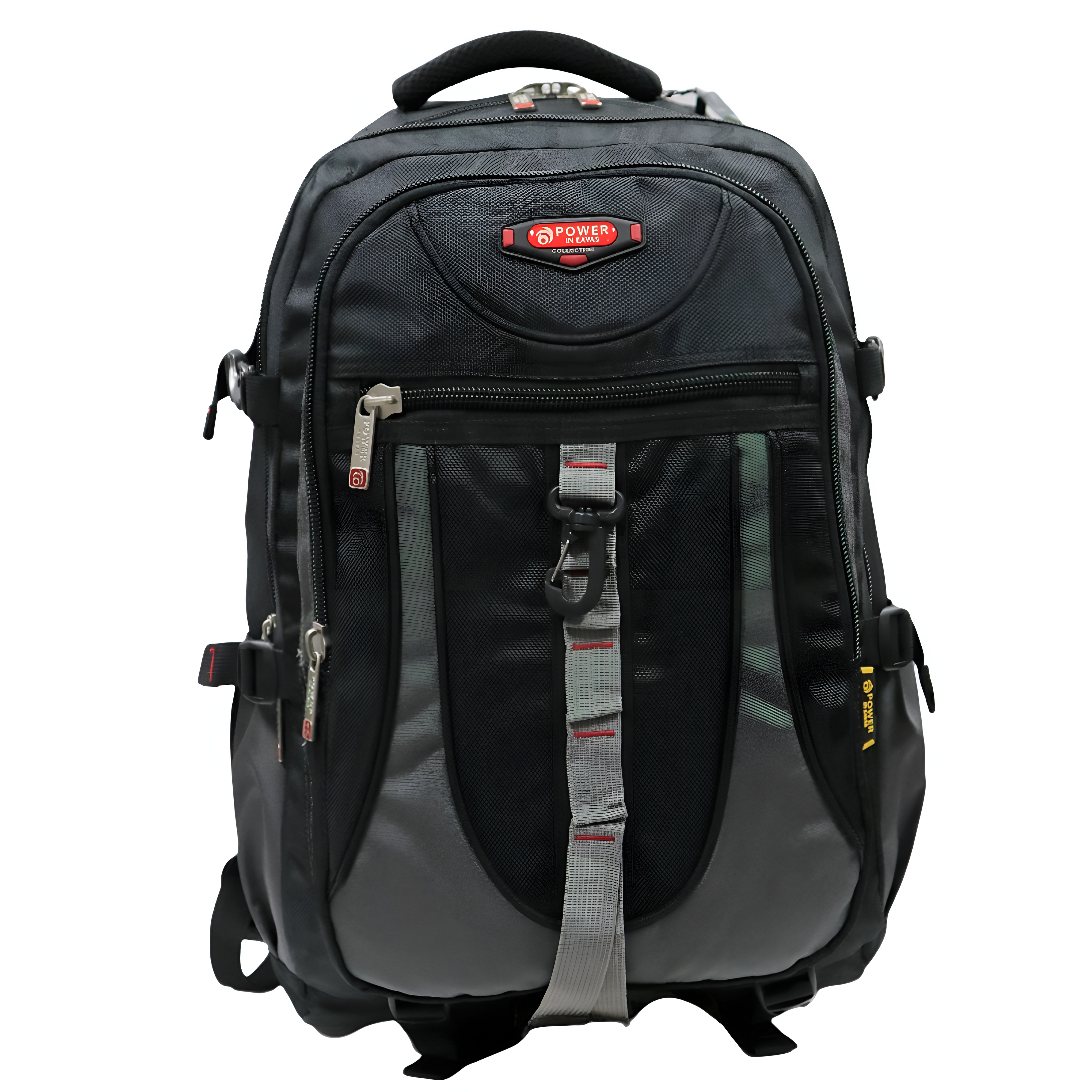 Power In Eavas 8813 Backpack 45L in Black — front view # color_Black