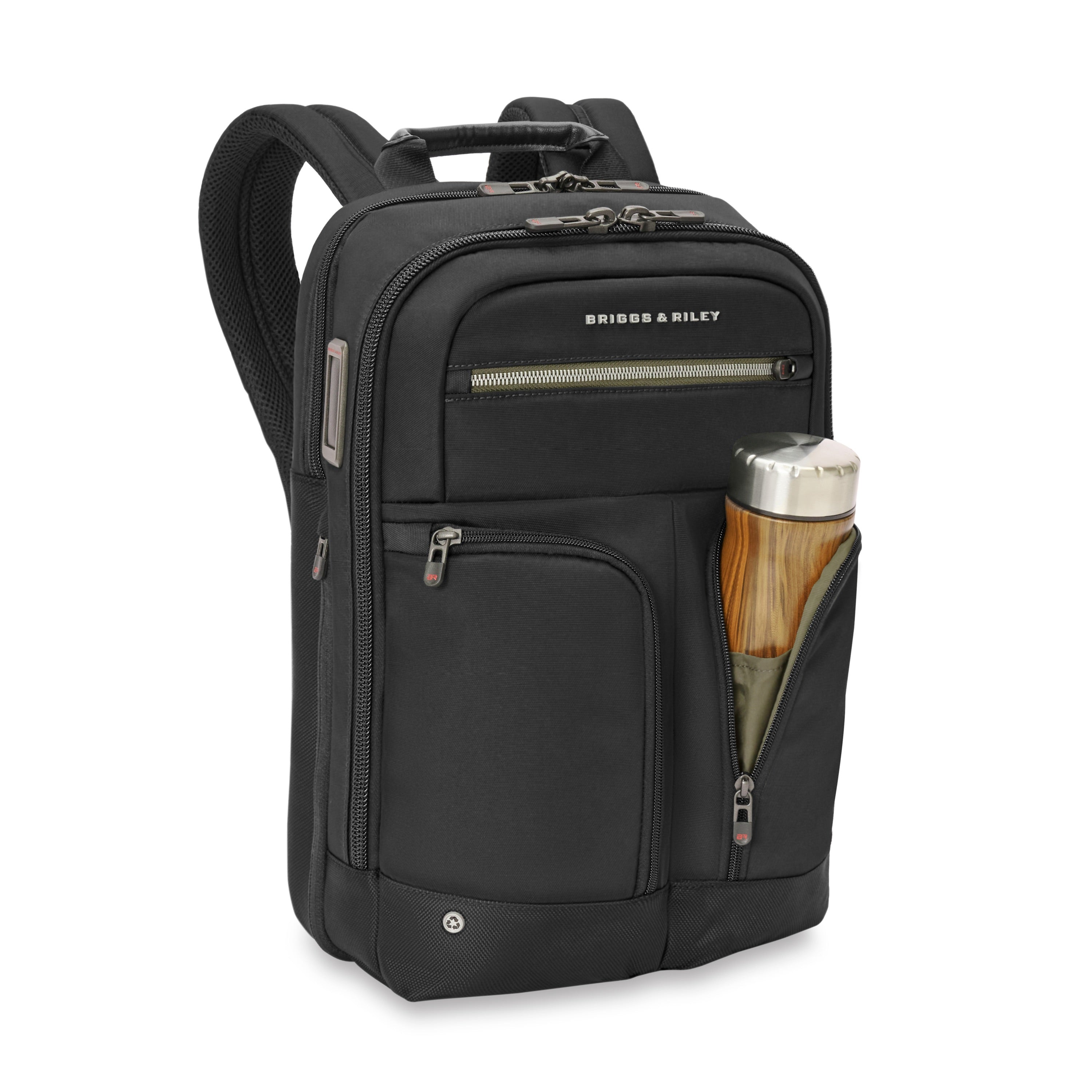 Briggs & Riley HTA Slim Expandable Backpack - Black