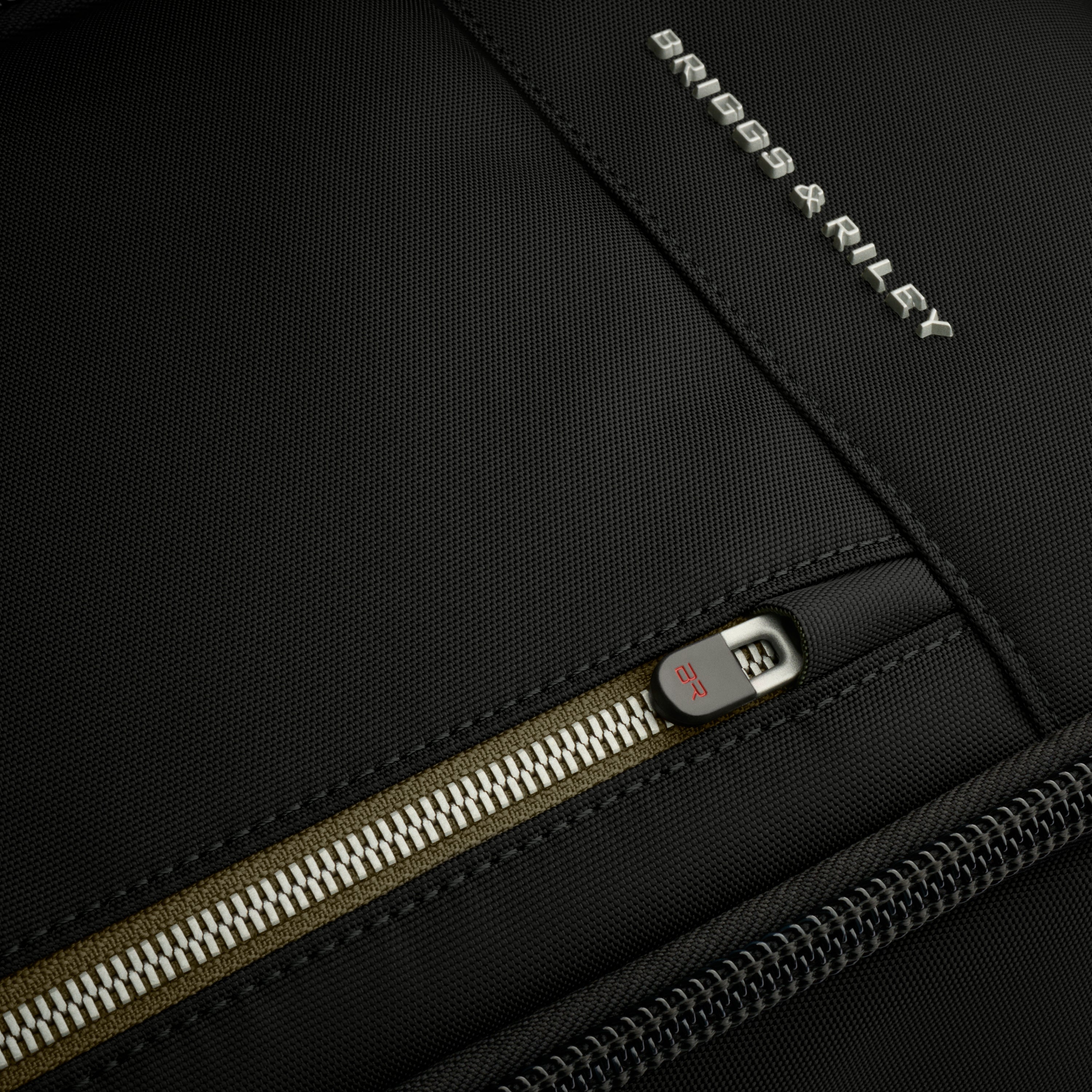 Briggs & Riley HTA Medium Widemouth Backpack in Black — detail view 2 # color_Black