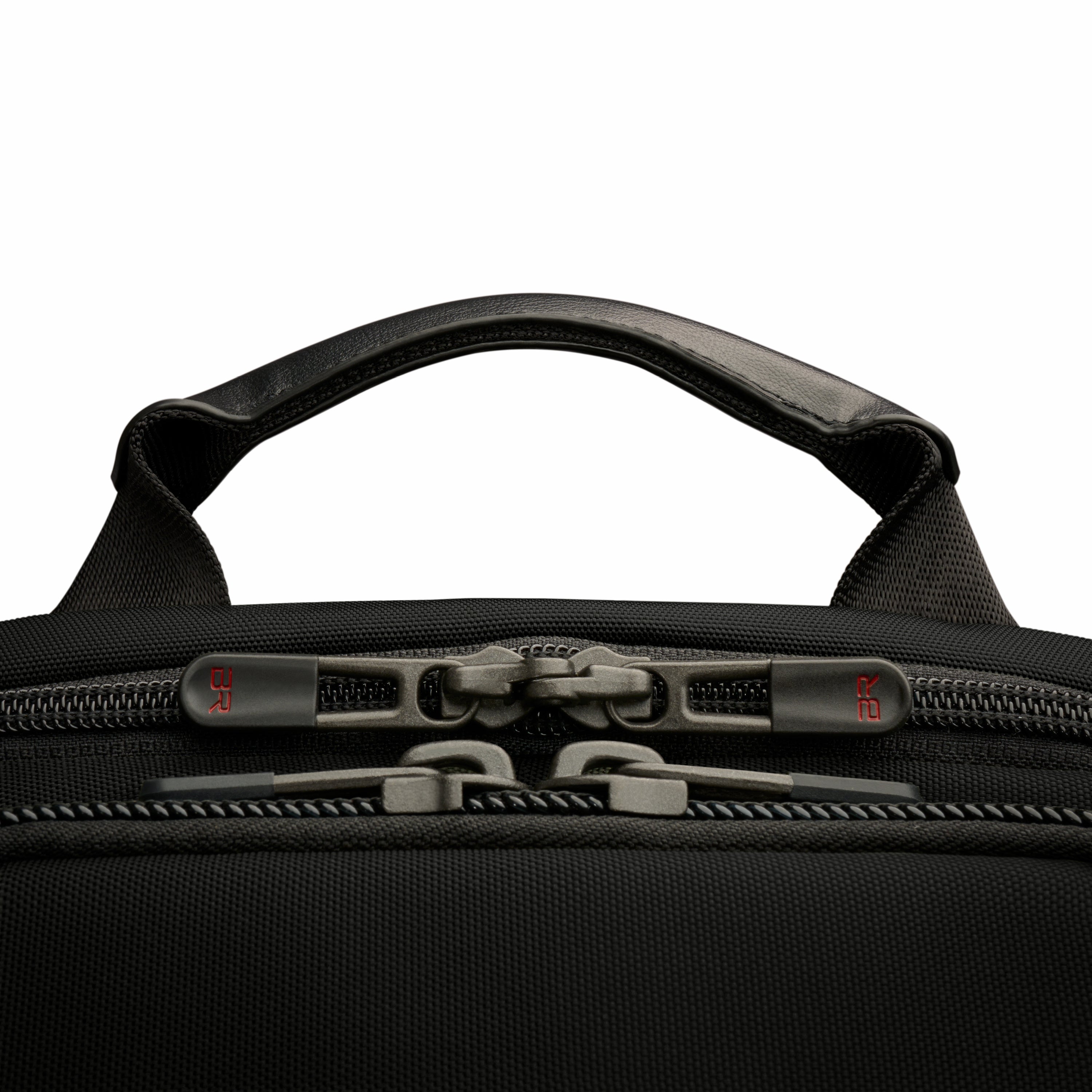 Briggs & Riley HTA Medium Widemouth Backpack in Black — detail view 5 # color_Black