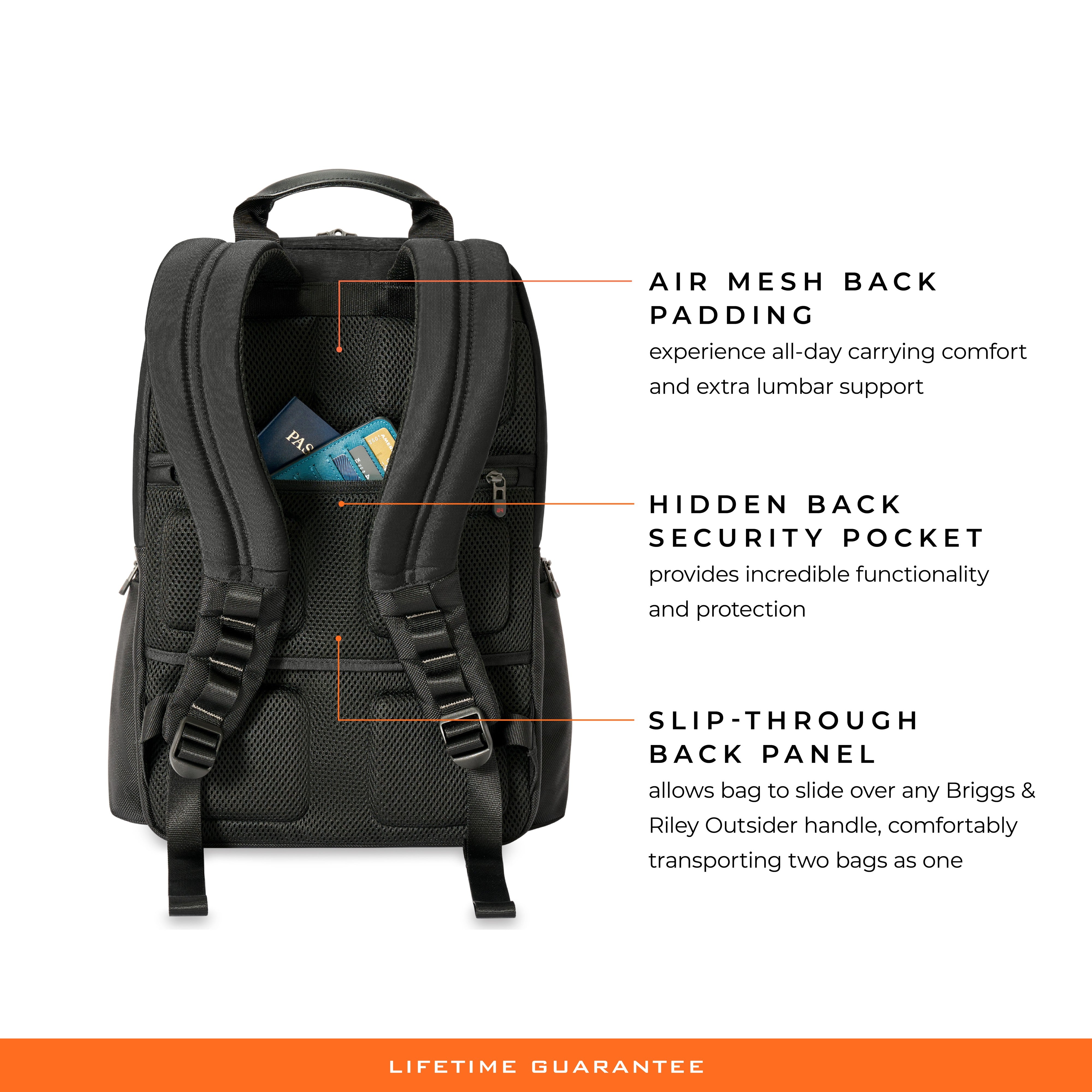 Briggs & Riley HTA Medium Cargo Backpack - Black