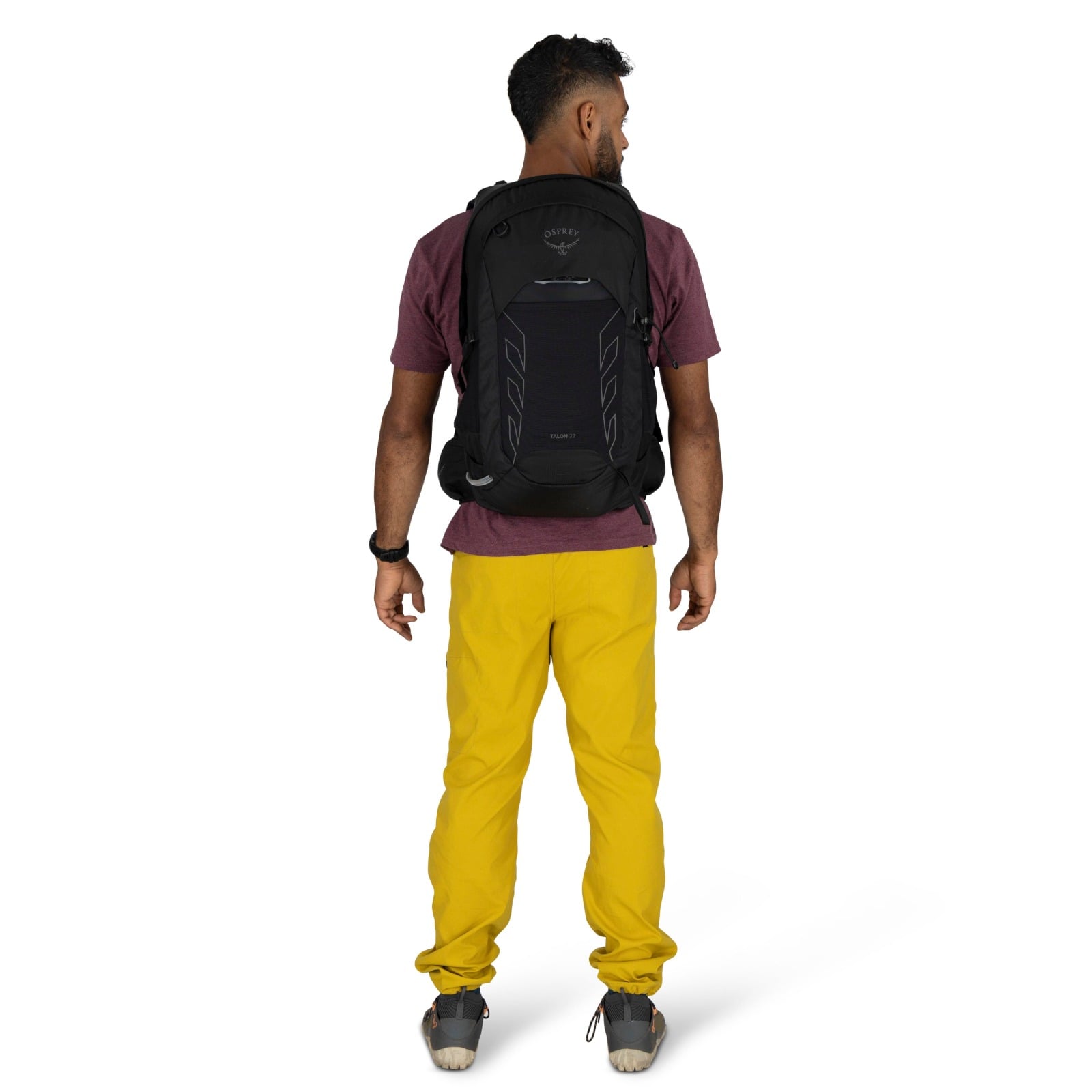 Osprey Talon 22 Hiking Backpack 22L in Black Coal Grey — lifestyle 3