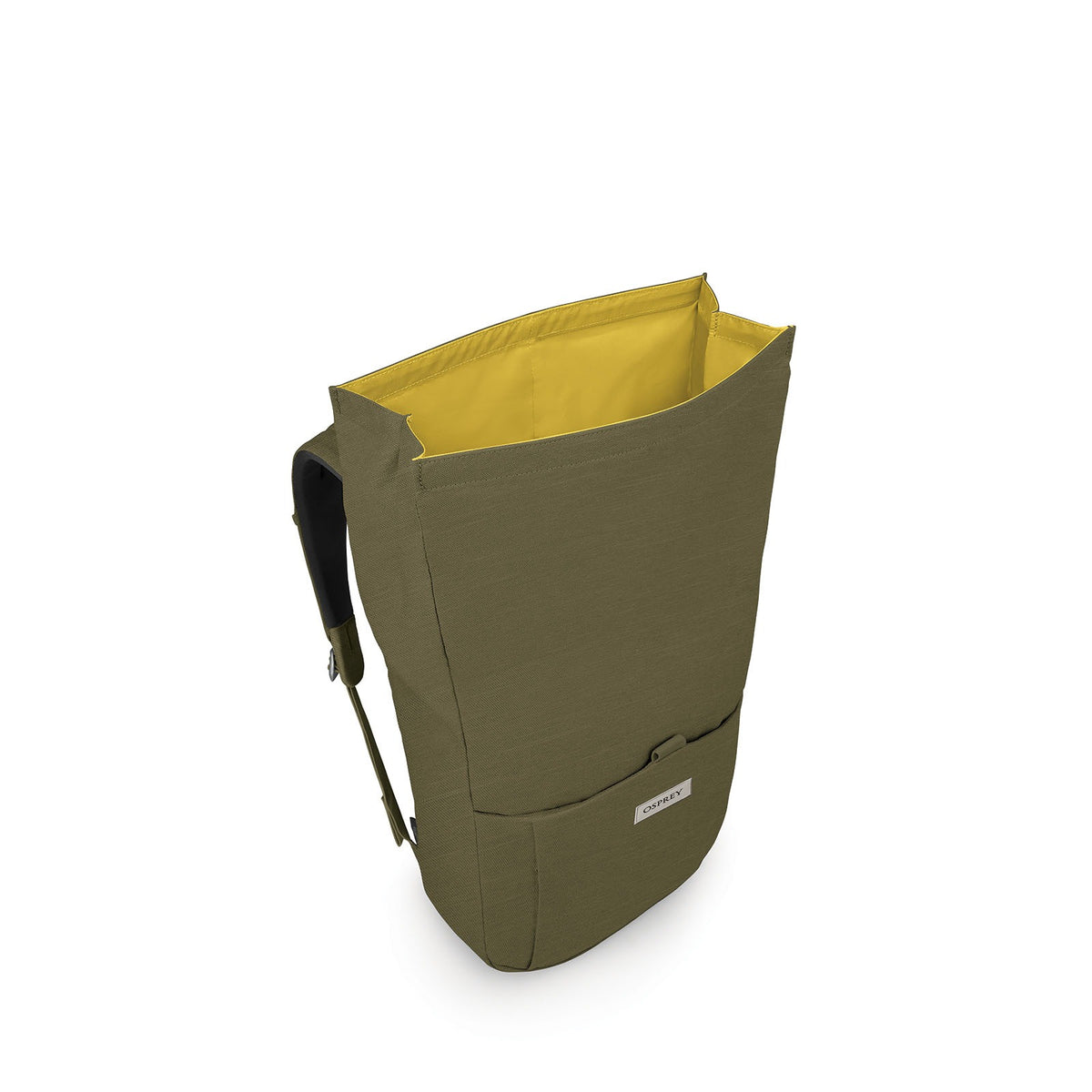 Osprey Arcane Roll Top Backpack 24L in Moss Green Heather — angle view 3