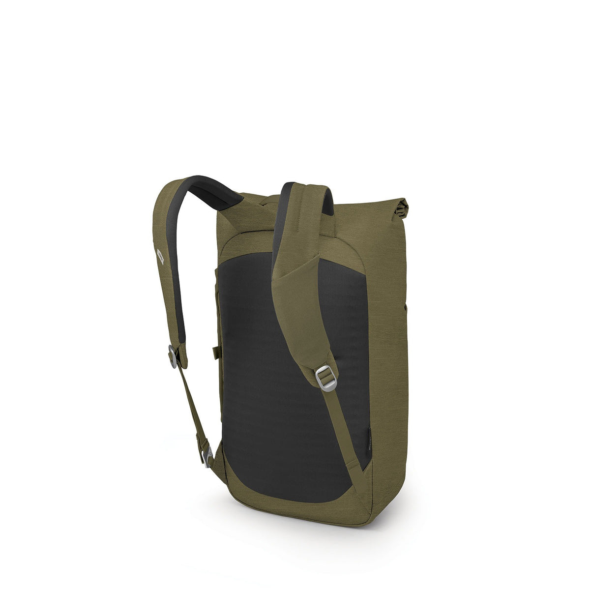 Osprey Arcane Roll Top Backpack 24L in Moss Green Heather — back view