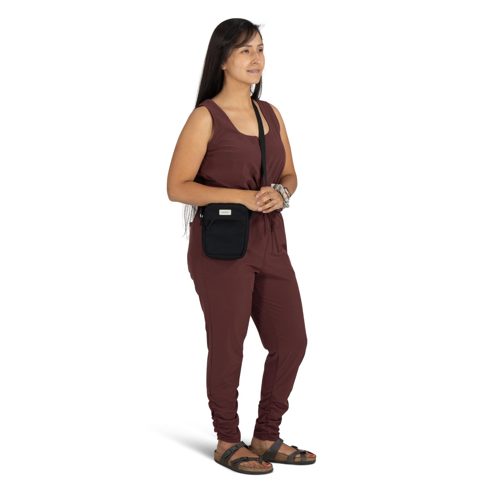 Osprey Arcane Small Crossbody 1.5L in Black — lifestyle