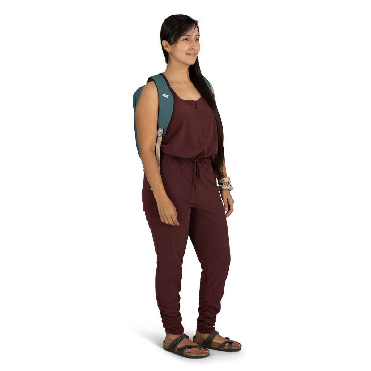 Osprey Arcane Small Daypack 12L in Cascade Blue Heather — lifestyle