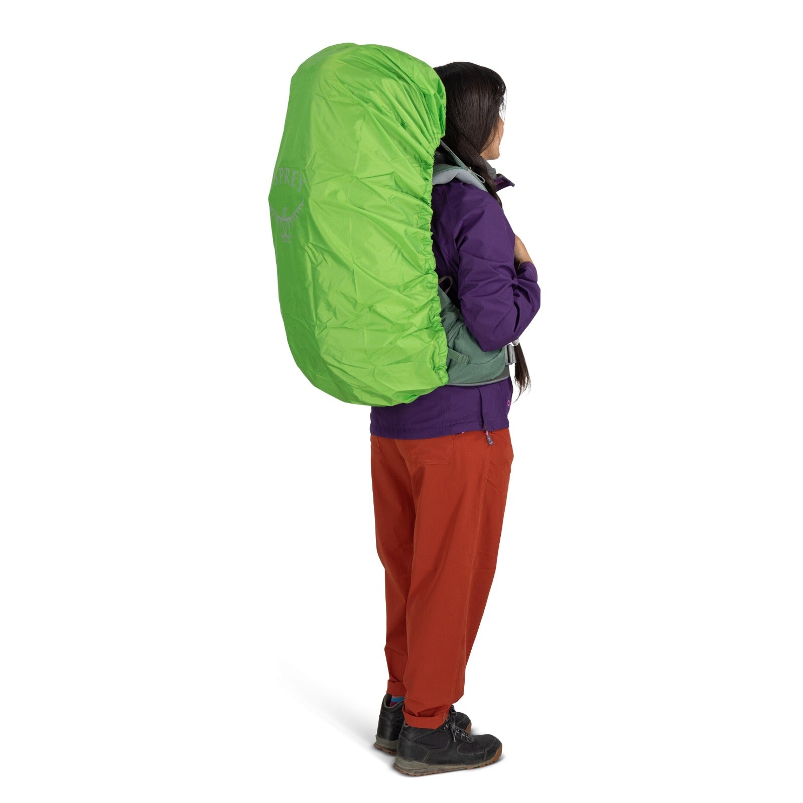 Osprey Ariel 55 Women's Hiking Backpack 55L in Koseret Green — detail view